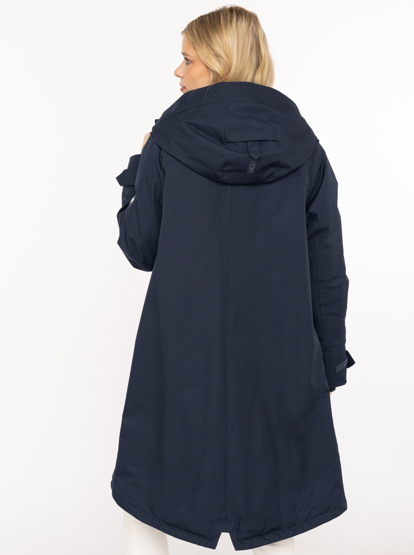 Zwillingsherz Kurzmantel »"Keep Smiling"« Kapuze, verdeckter Reißverschluss