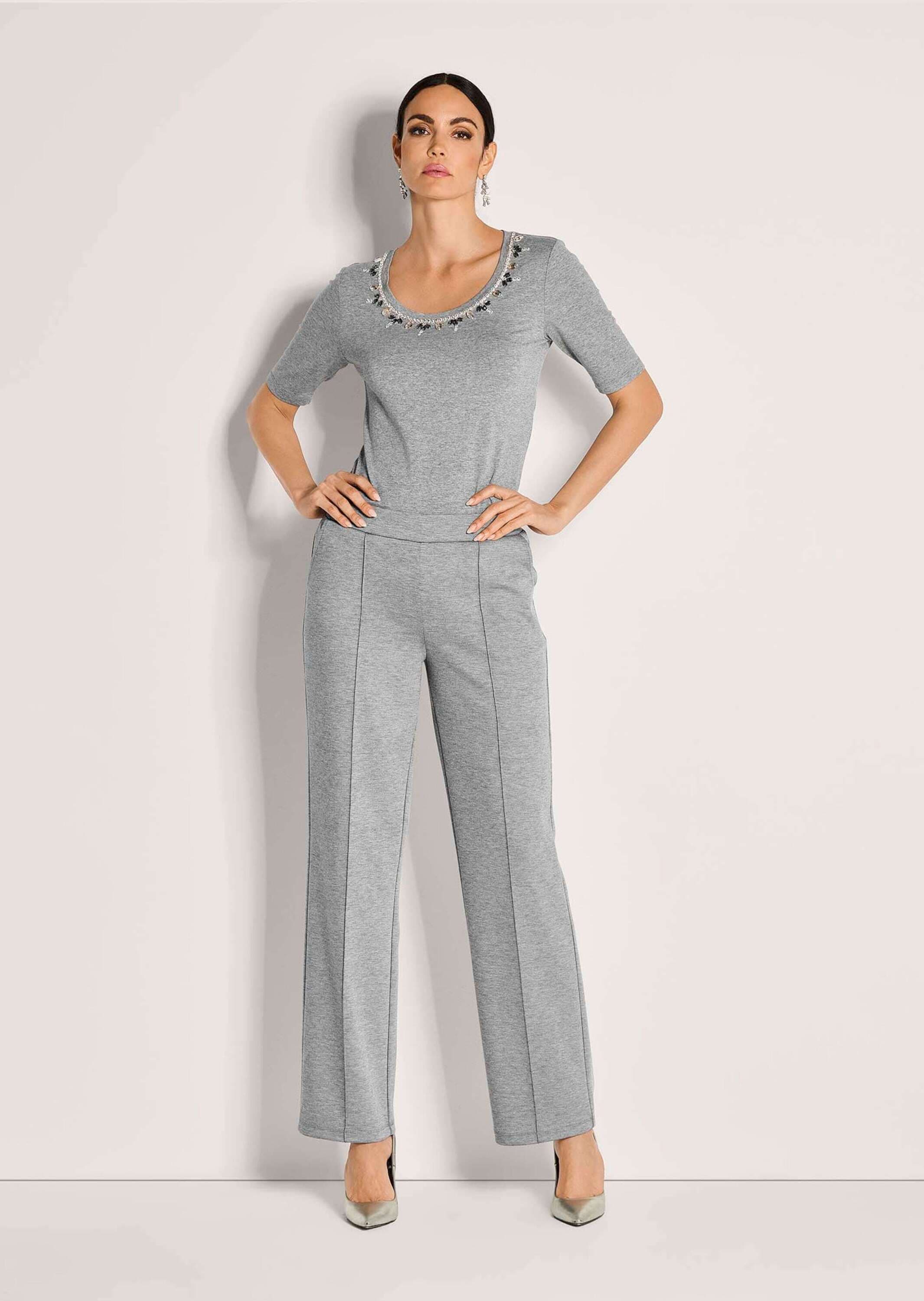 MADELEINE Jerseyhose »Jerseyhose Weite Schlupfhose mit Biesen«