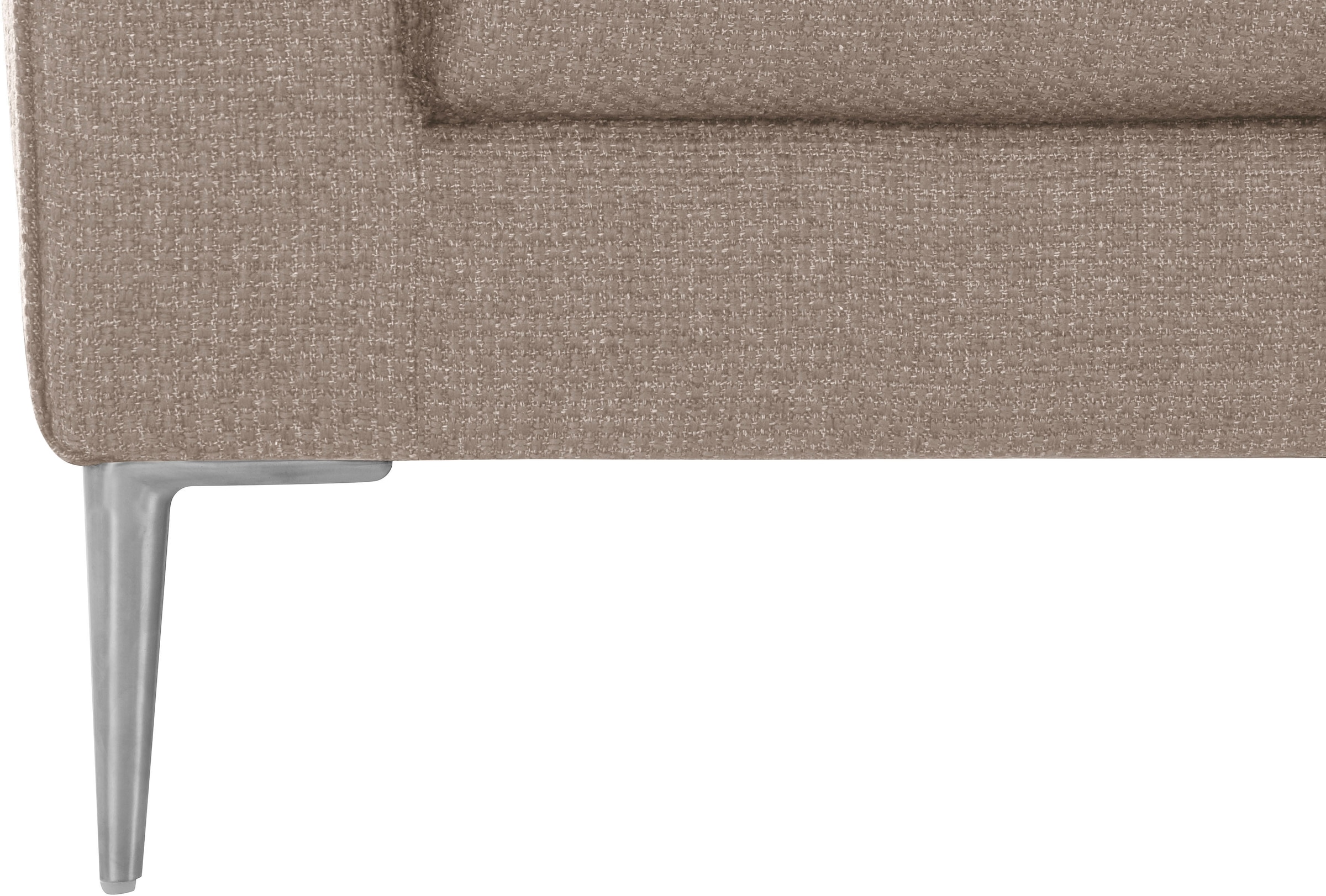TRENDMANUFAKTUR 2,5-Sitzer »Chilltime, elegant und bequem, Komfortsitzhöhe 46cm, Breite 237cm«, mit eleganter Kreuznaht in den Rückenkissen, Breite 237 cm