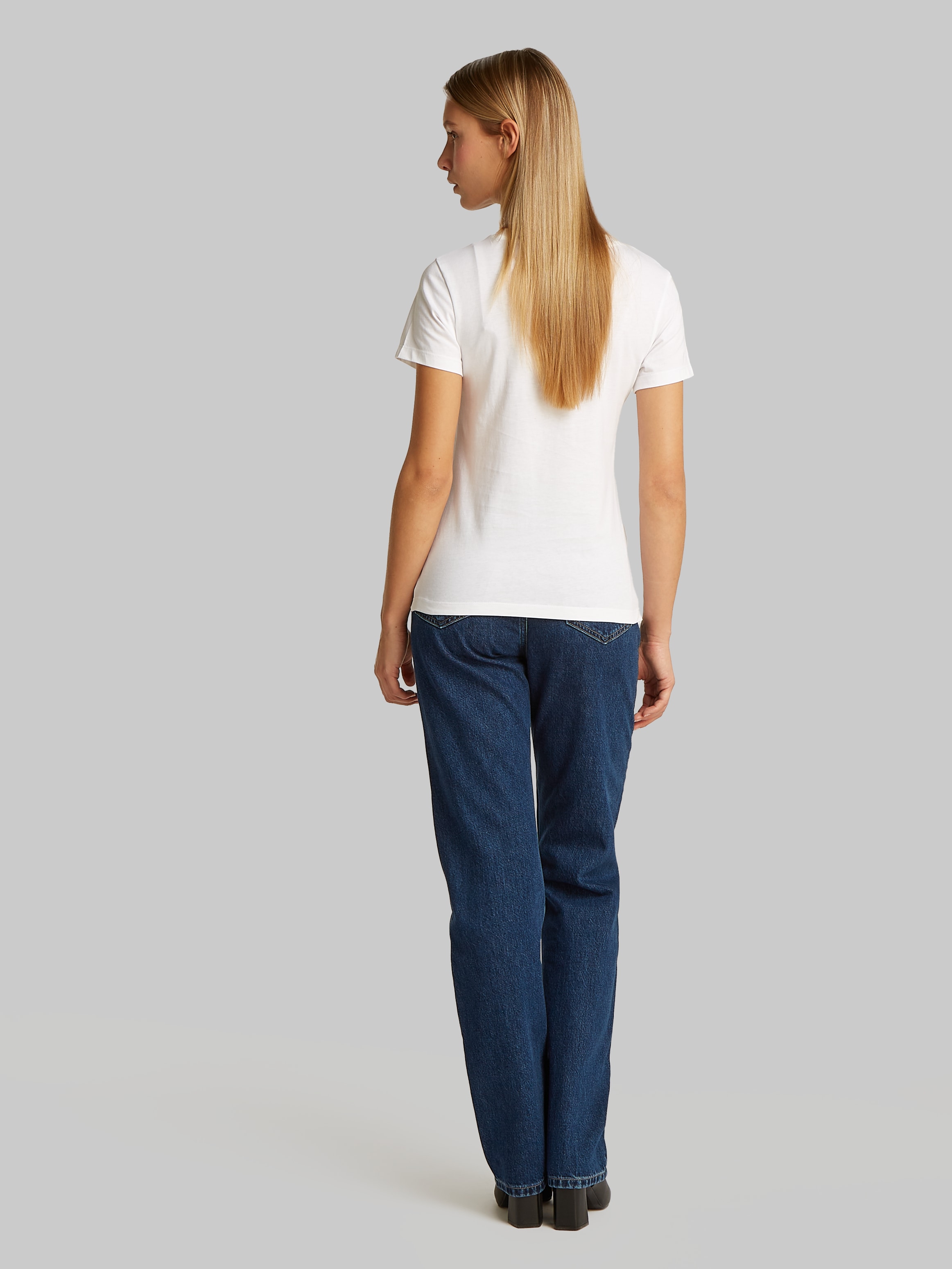 Calvin Klein Jeans Rundhalsshirt »2-PACK MONOLOGO SLIM TEE«, mit Calvin Klein Jeans Logoprint auf der Brust