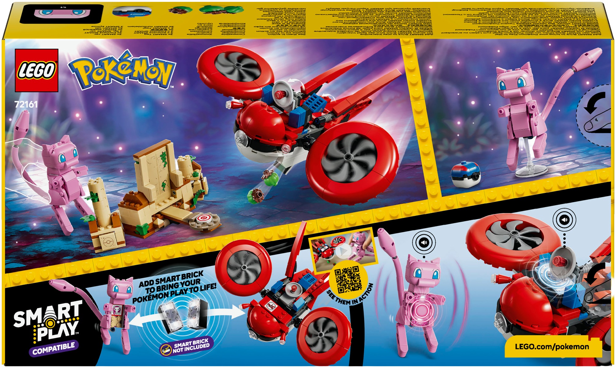 LEGO® Konstruktionsspielsteine »SMART Play™  Drohnensuche nach einem Mysteriösen Mew (72161)« LEGO Pokémon; Mit SMART Brick kombatibel (nicht enthalten)
