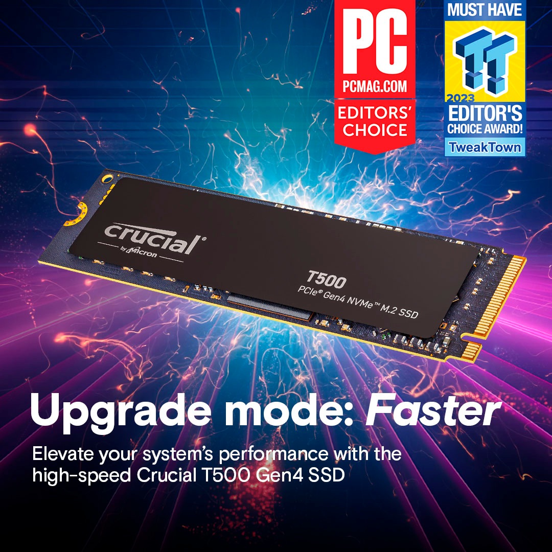 Crucial interne SSD »T500 1 TB«, Anschluss PCI Express 4.0