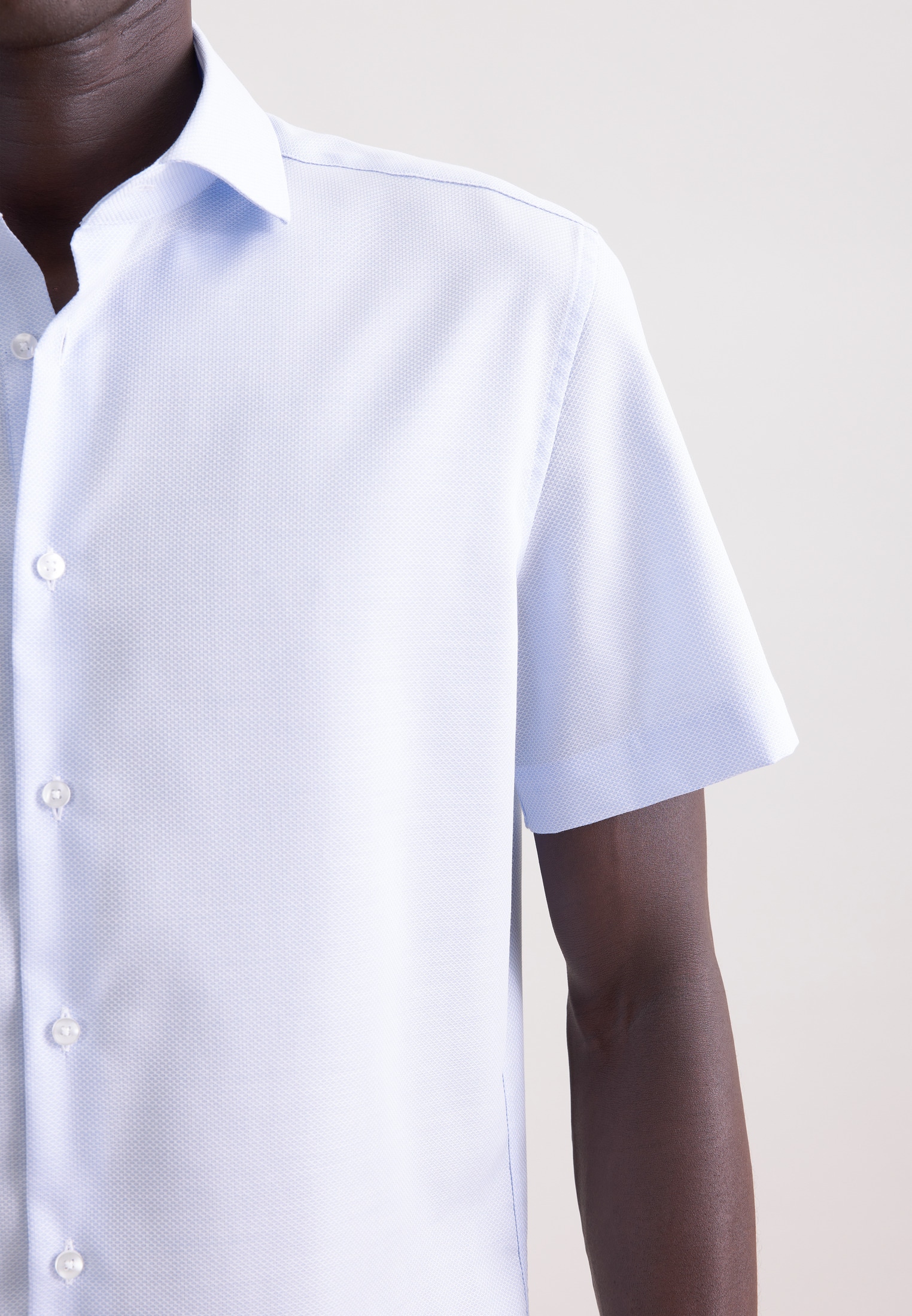 seidensticker Businesshemd »Schwarze Rose« Slim 1/2 Kentkragen Struktur