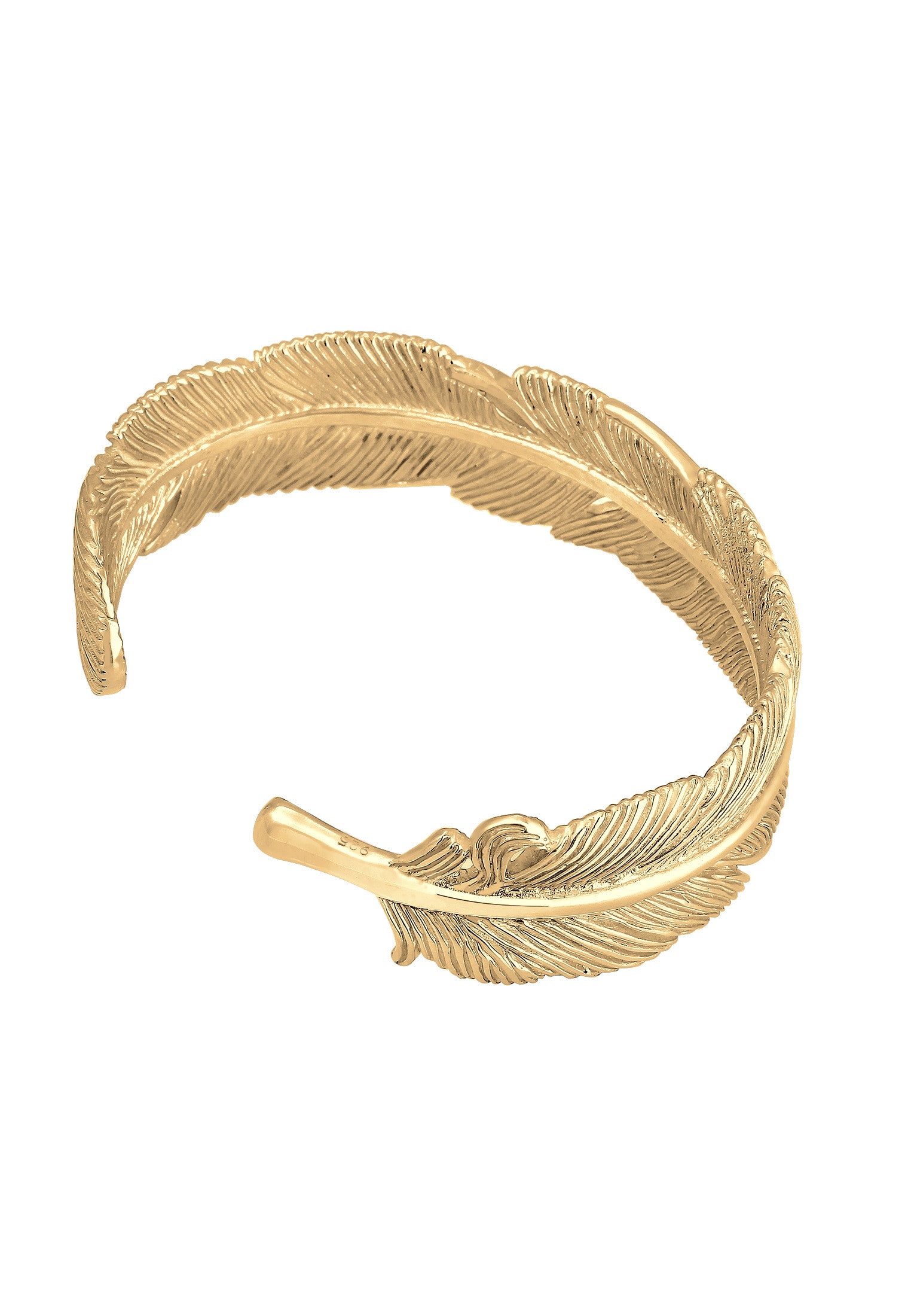 Elli Premium Armreif »Armband Armspange Feder 925 Sterling Silber«