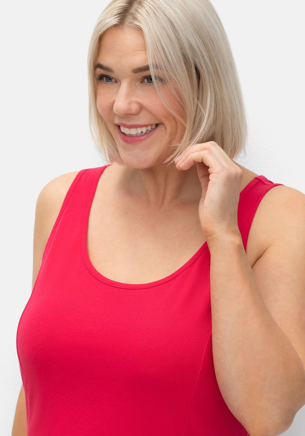 Sheego Jerseykleid »Kleid mit breiten Trägern«