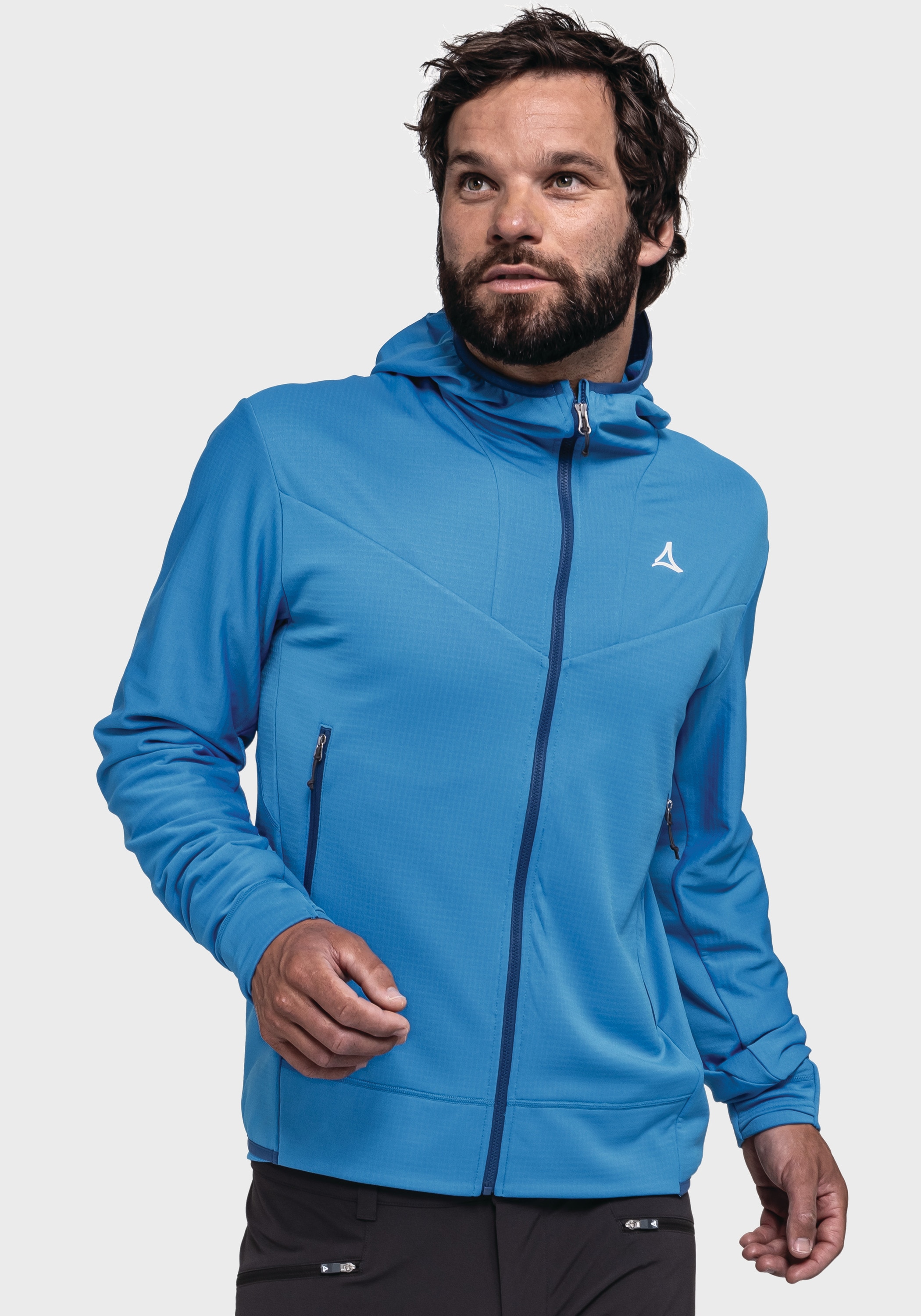 Schöffel Fleecejacke »Mountain Fleece Hoody Style Blaueis MNS«, mit Kapuze