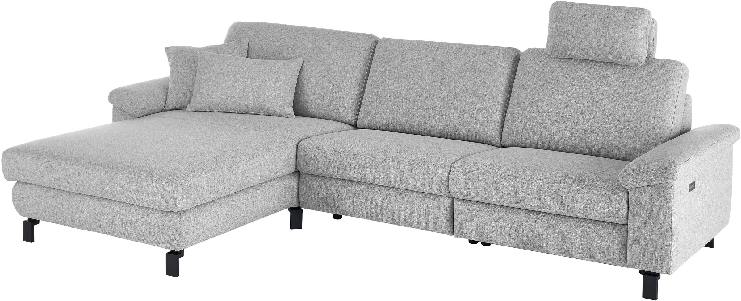 3C Candy Ecksofa »Mainau L-Form«, Relaxfunktion im 1,5-Sitzer, motorische Schlaffunktion in Longchair