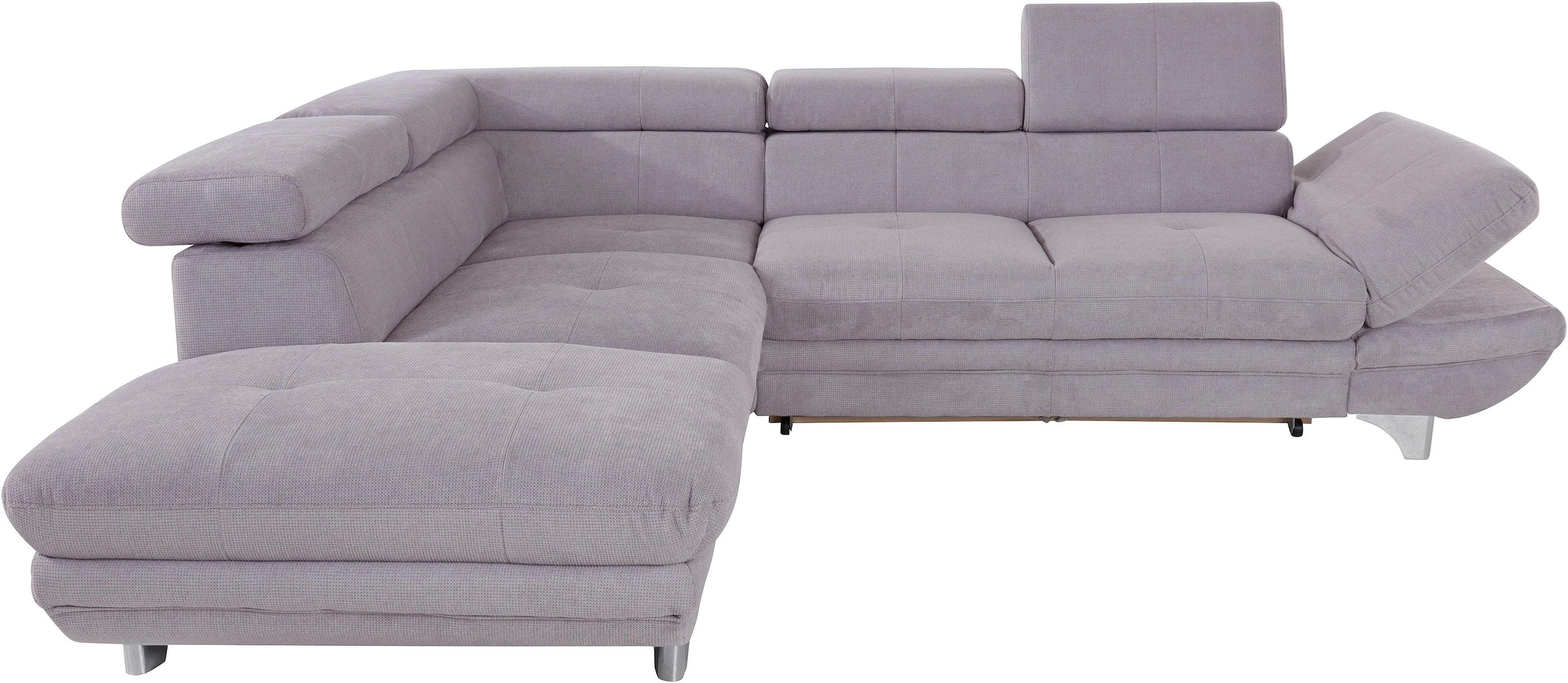 COTTA Ecksofa »Enterprise L-Form«, mit Arm- & Kopfteilverstellung, wahlweise mit Bettfunktion
