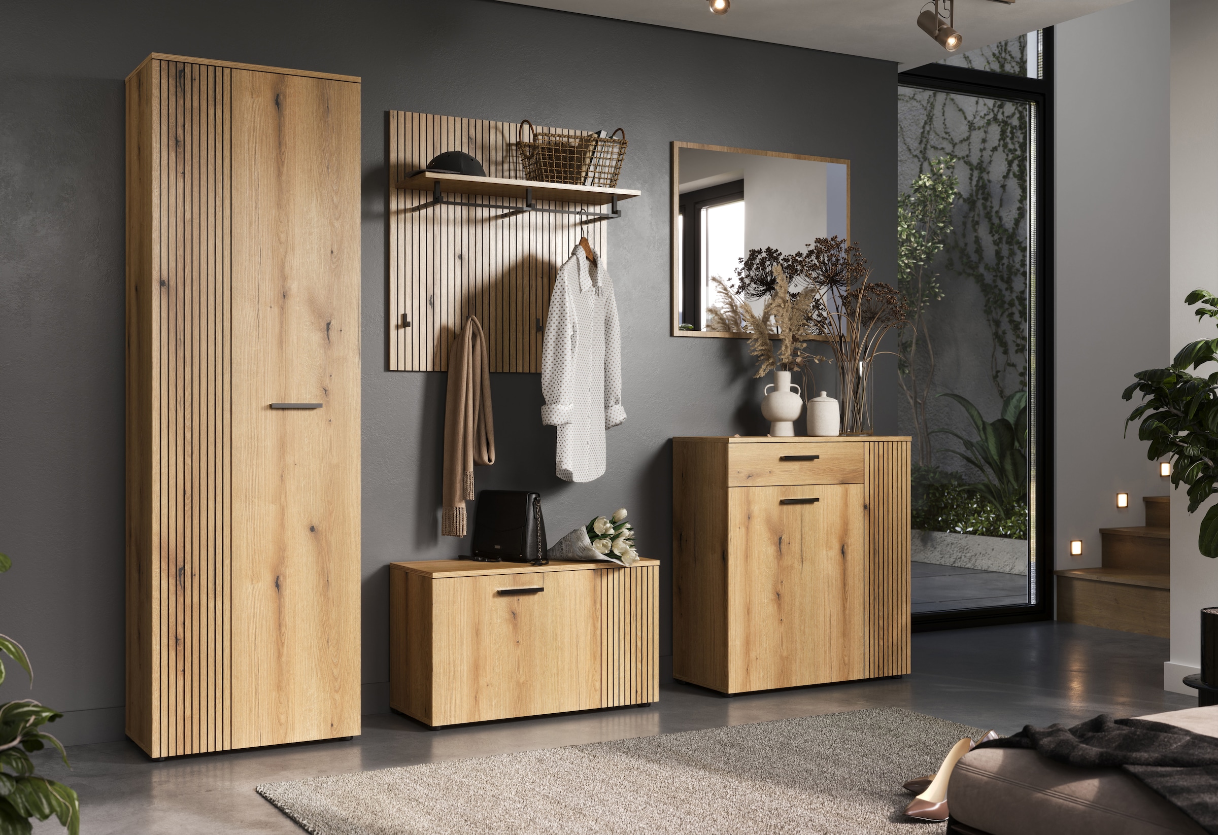 Home affaire Garderoben-Set »Amrum« Komplett-Set, 5 Stk. tlg.