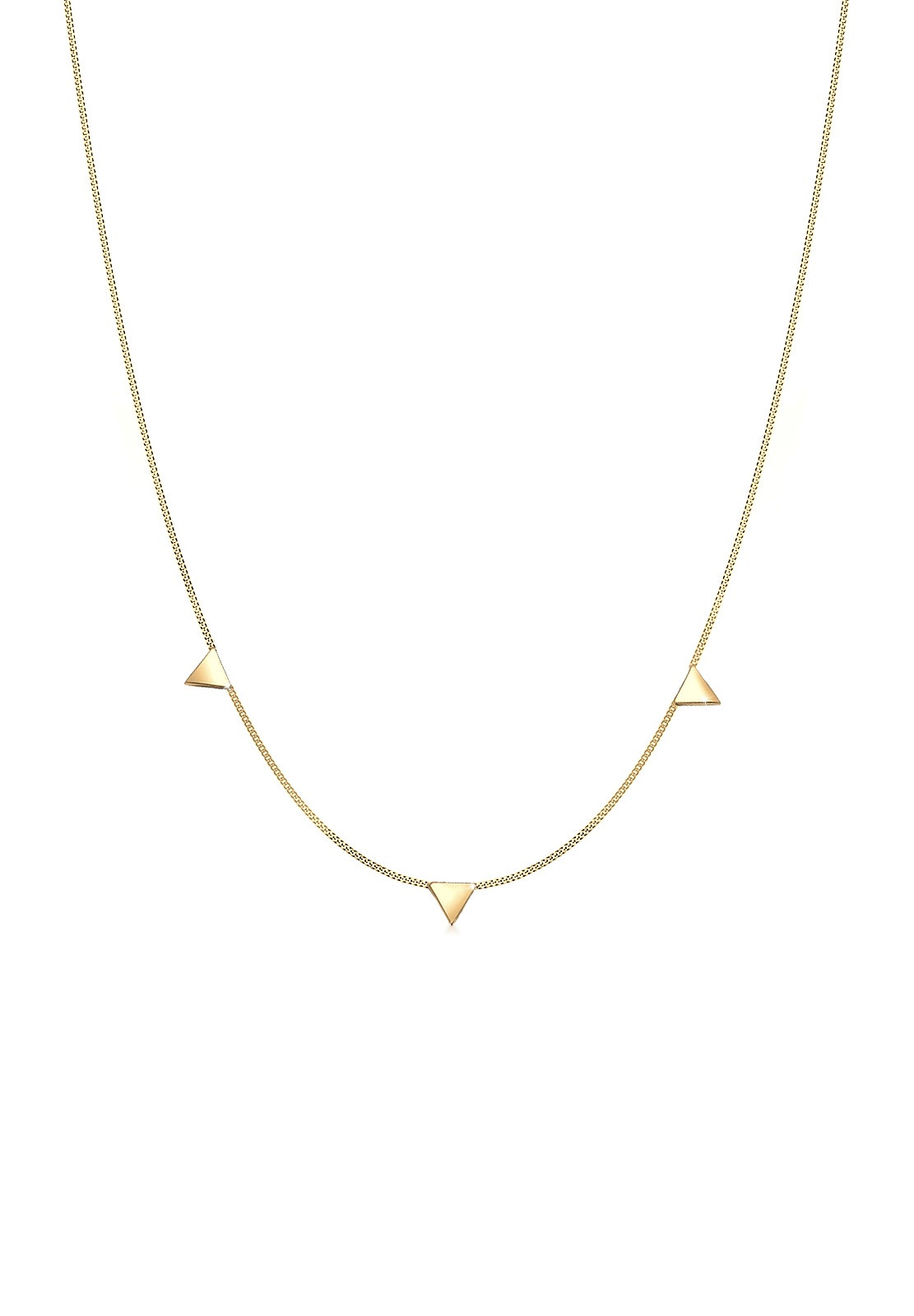 Elli Kette mit Anhänger »Halskette mit Dreieck im Geo Design 925 Silber«