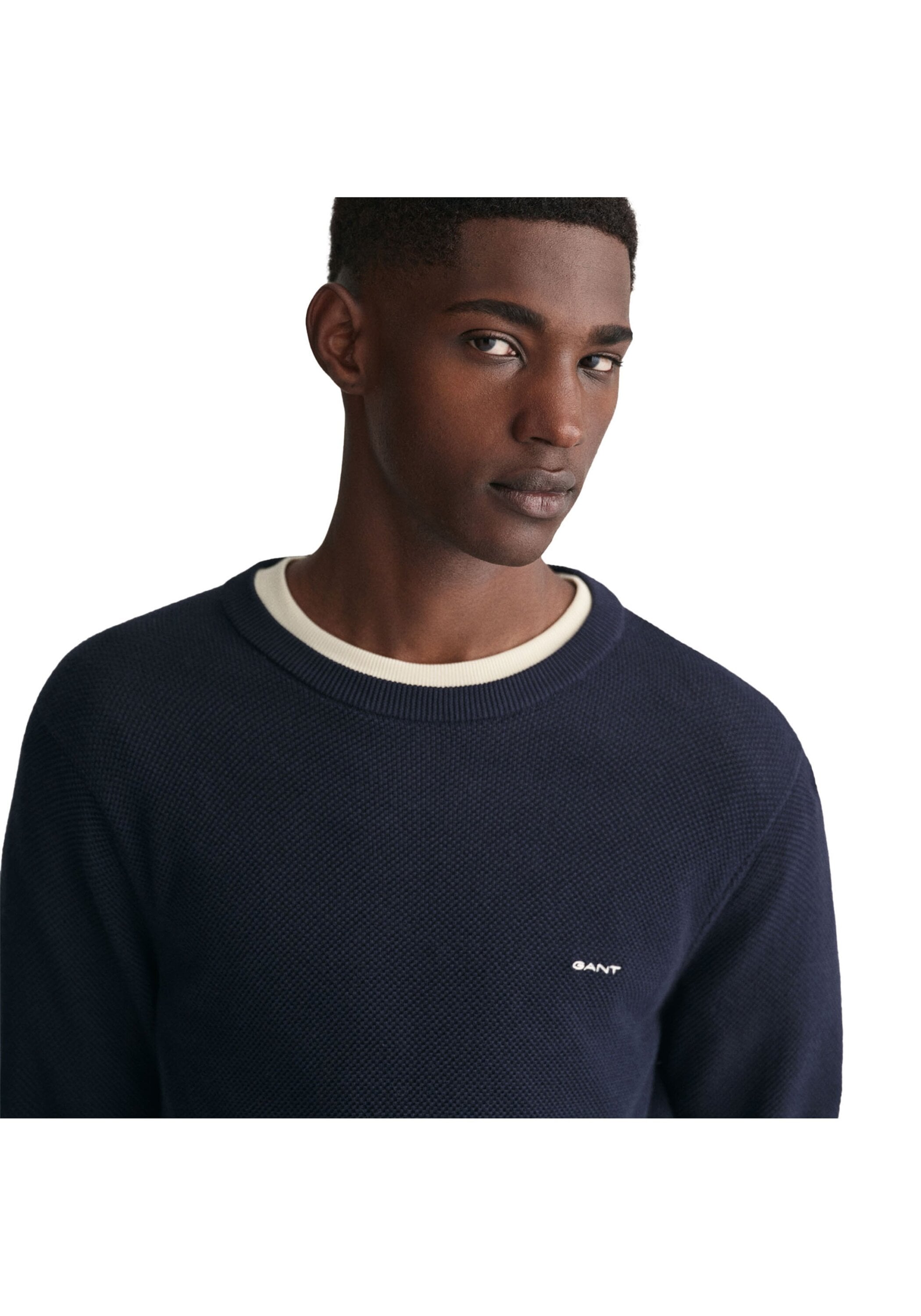 Gant Sweater »Strickpullover COTTON PIQUE C-NECK«