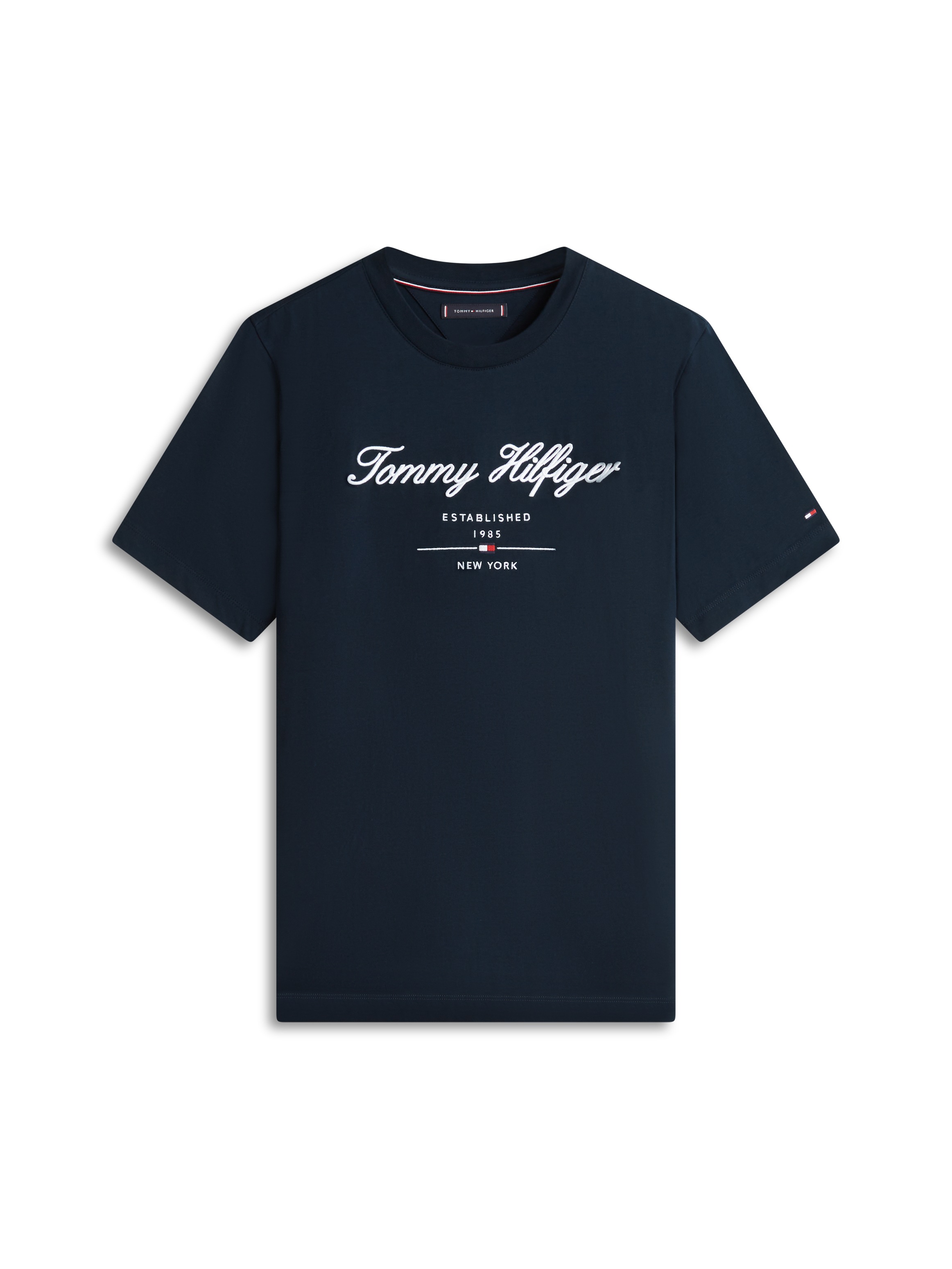 Tommy Hilfiger »SCRIPT LOGO TEE« mit aufgesticktem Logo