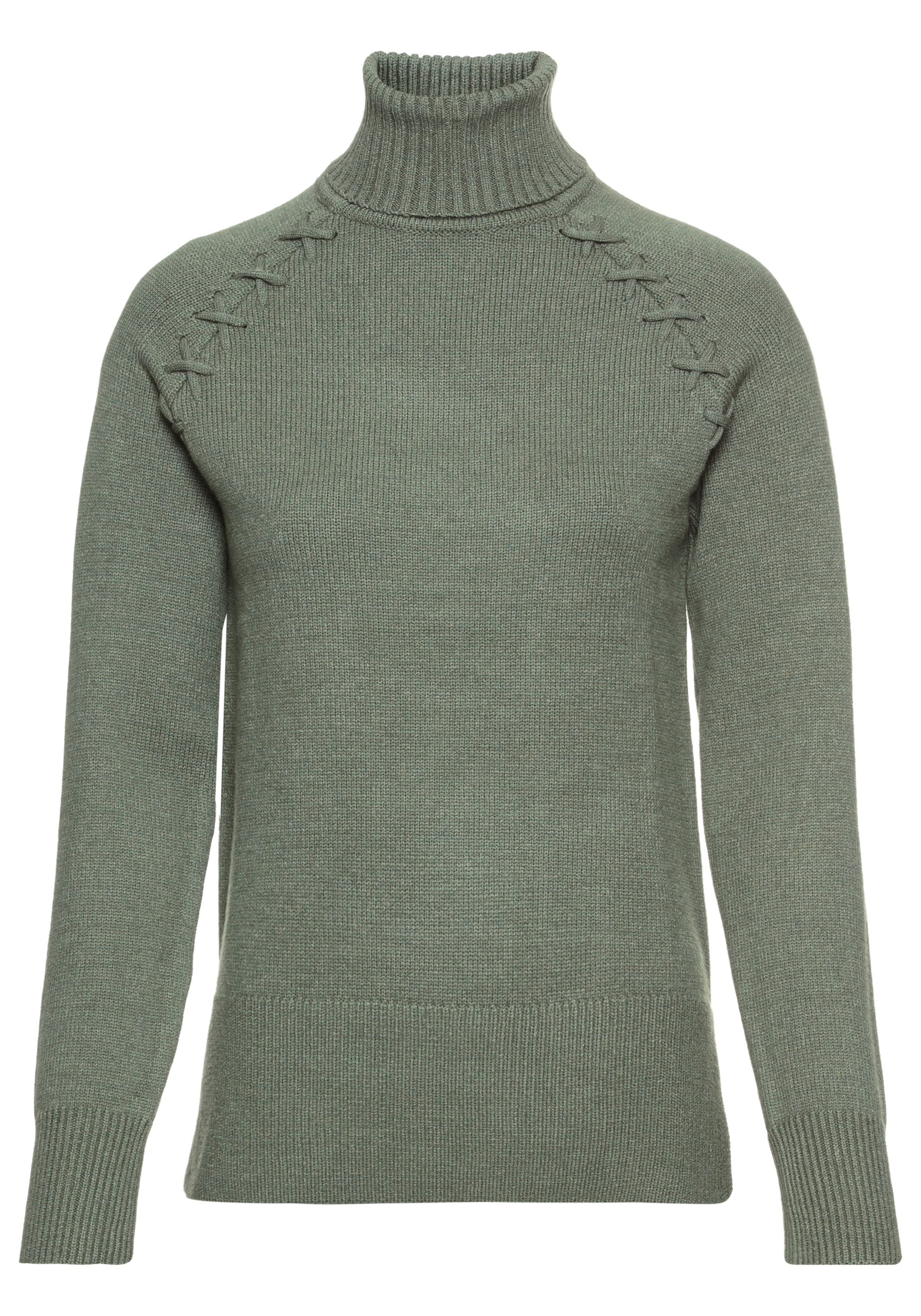 Laura Scott Rollkragenpullover, mit Flechtdetail