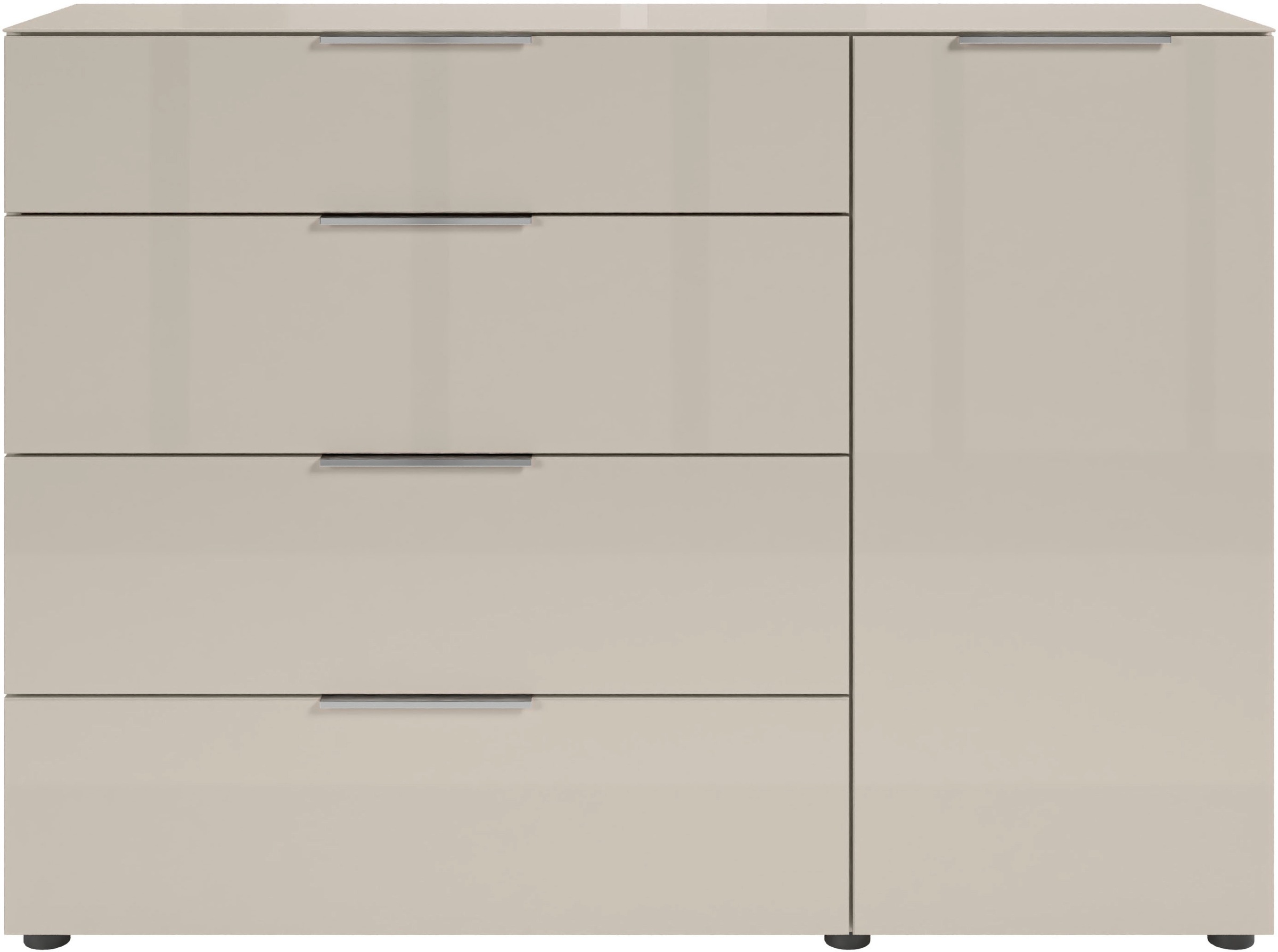 HBZ Kommode »Santorin, BxHxT 135x99x40 cm«, (1 St.), Breite 135cm, Softclose für Türen und Schubkästen, Melaminbeschichtung
