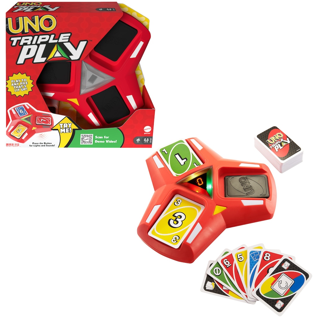 Mattel games Spiel »UNO Triple Play«