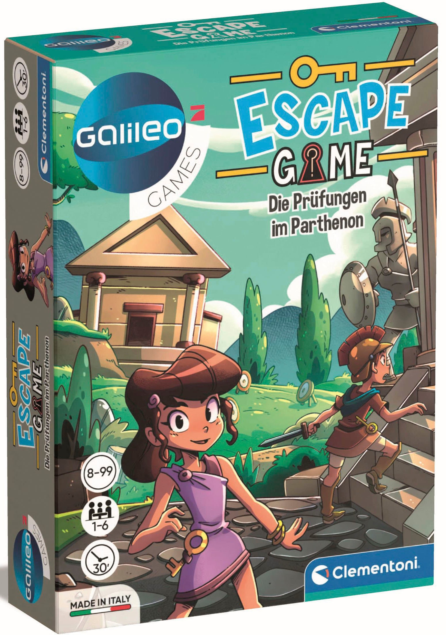 Spiel »Galileo, Escape Game Die Prüfungen im Parthenon«, Made in Europe; FSC® -...