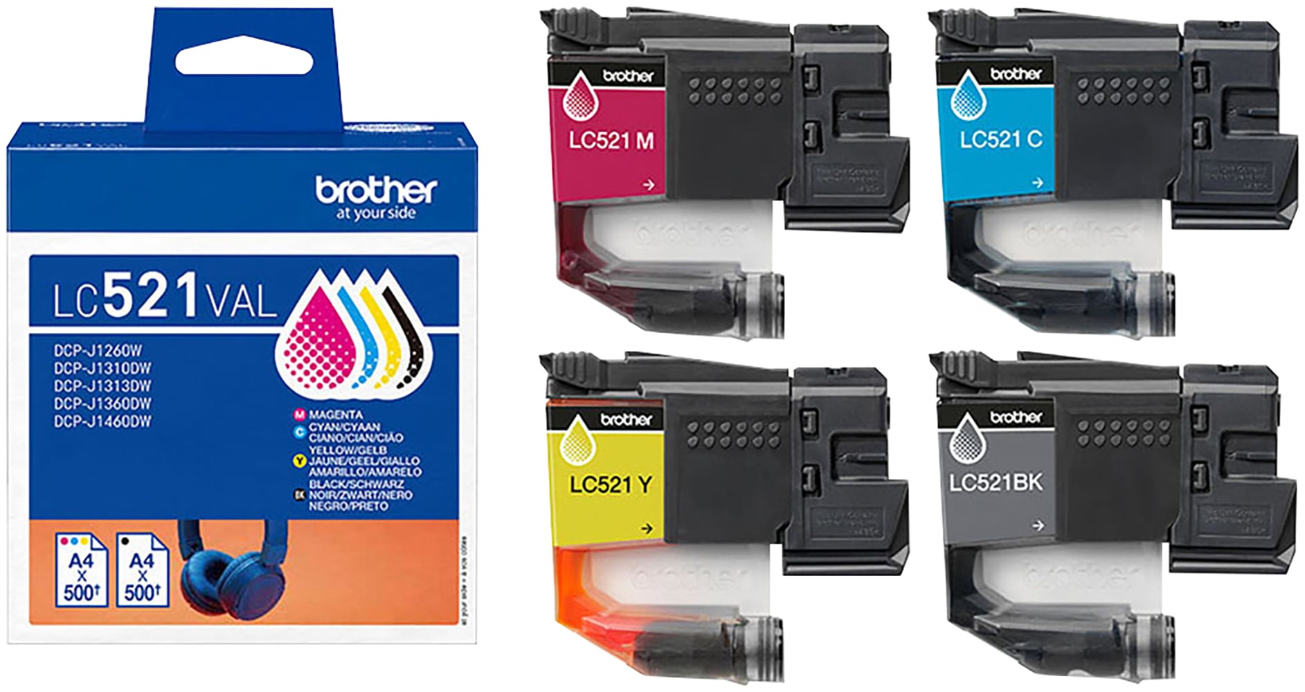 Brother Tintenpatrone »LC521VAL«