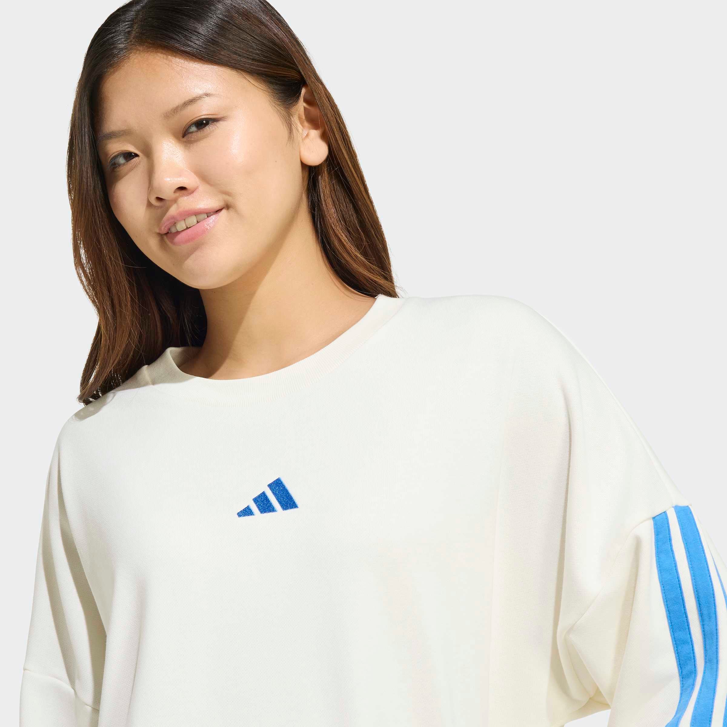 adidas Sportswear Sweatshirt »ESSENTIALS 3-STREIFEN FRENCH TERRY«
