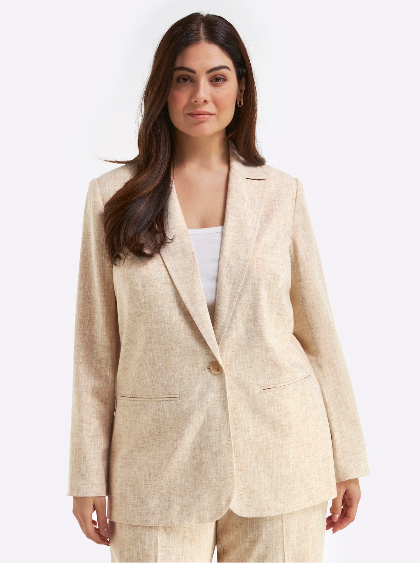Sheego Jackenblazer »Leinenblazer«