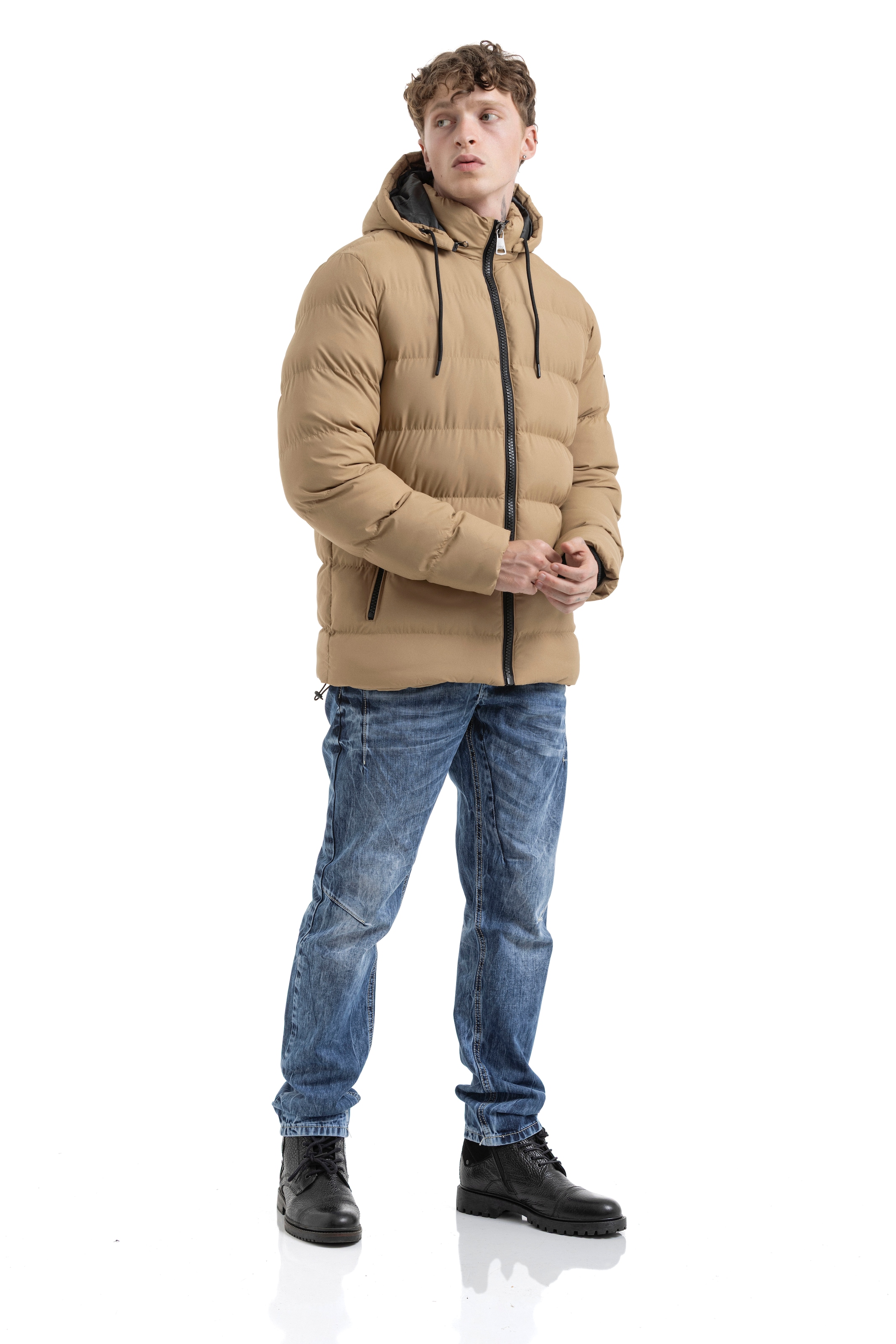 Cipo & Baxx Steppjacke mit Kapuze