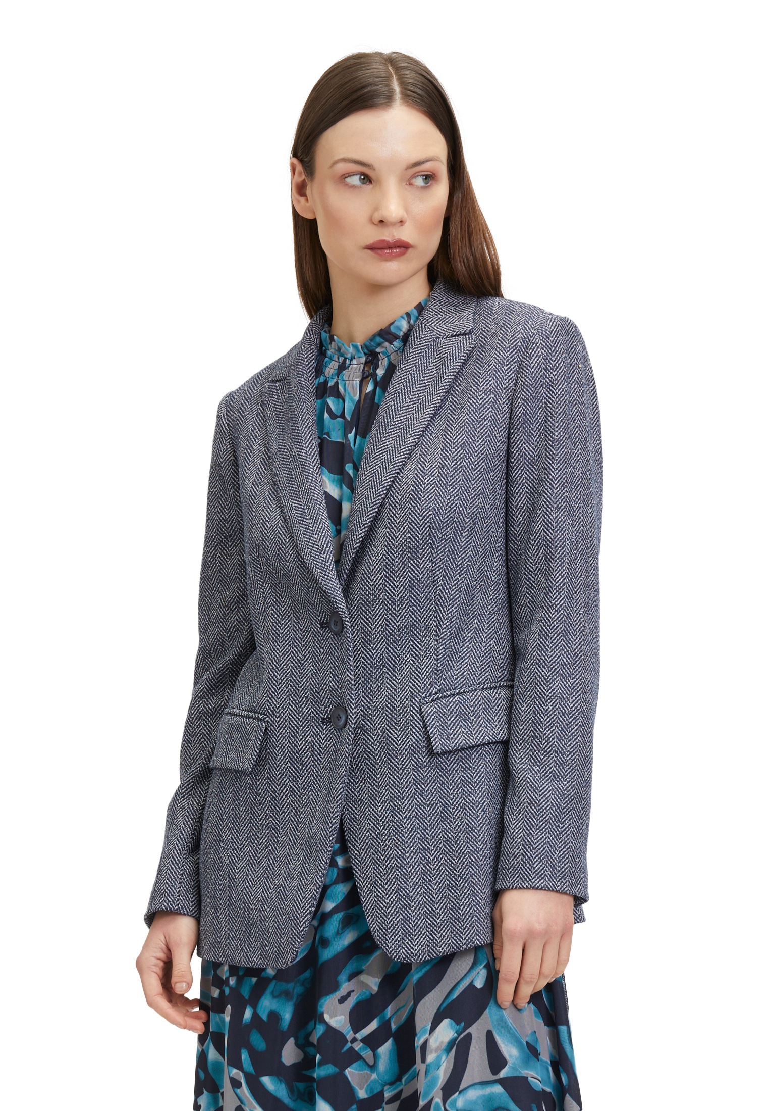 Betty&Co Longblazer »Longblazer mit Taschen«