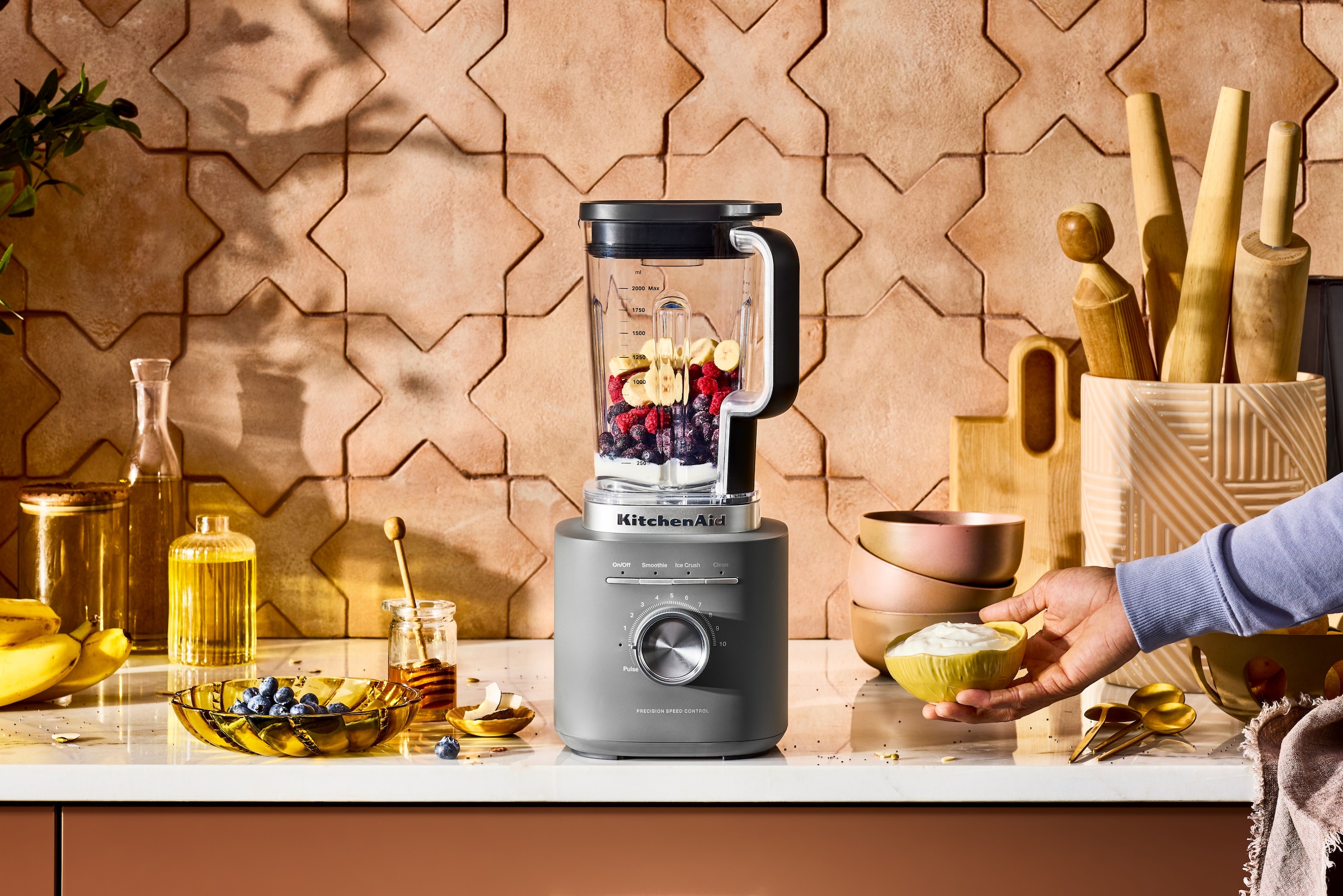 KitchenAid Standmixer »5KSB2073EDG Dunkelgrau« 1200 W