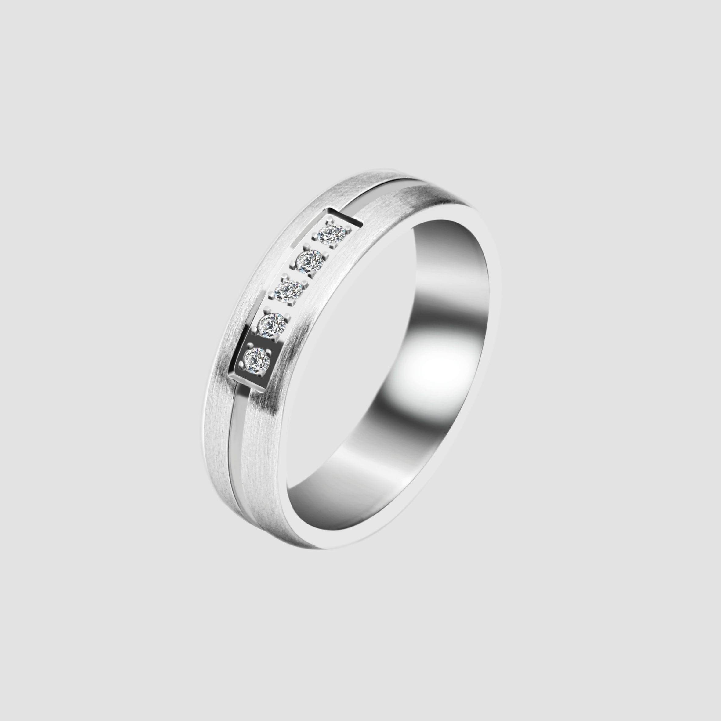 Adelia´s Fingerring »Damen Ring aus Edelstahl mit Strass Steinchen«