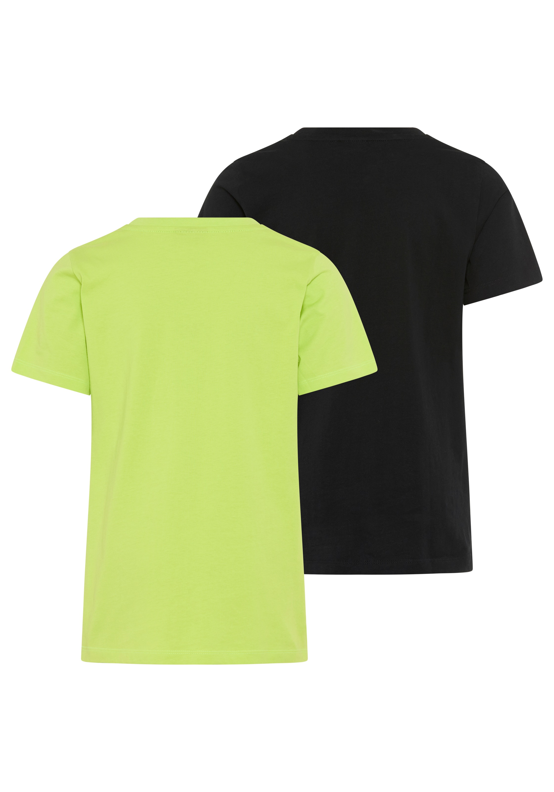 KIDSWORLD T-Shirt »2er Pack Shirts mit Basketball-Print« Packung, 2,  sportlicher Stil, Kurzarm, bedruckt, aus Baumwolle