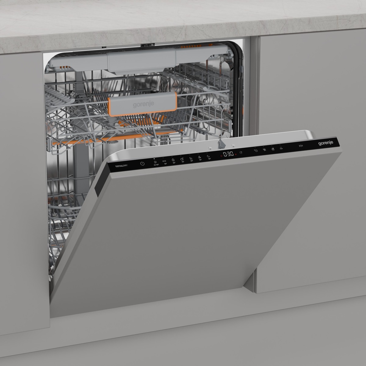 GORENJE vollintegrierbarer Geschirrspüler »GV663C95« 9,4 l 16 tlg. Maßgedecke 16 Maßgedecke, auto. Türöffnung, Besteckschublade
