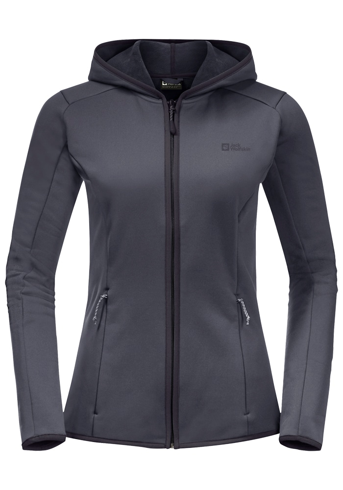 Jack Wolfskin Fleecejacke »BAISELBERG HOODED FZ W«, mit Kapuze