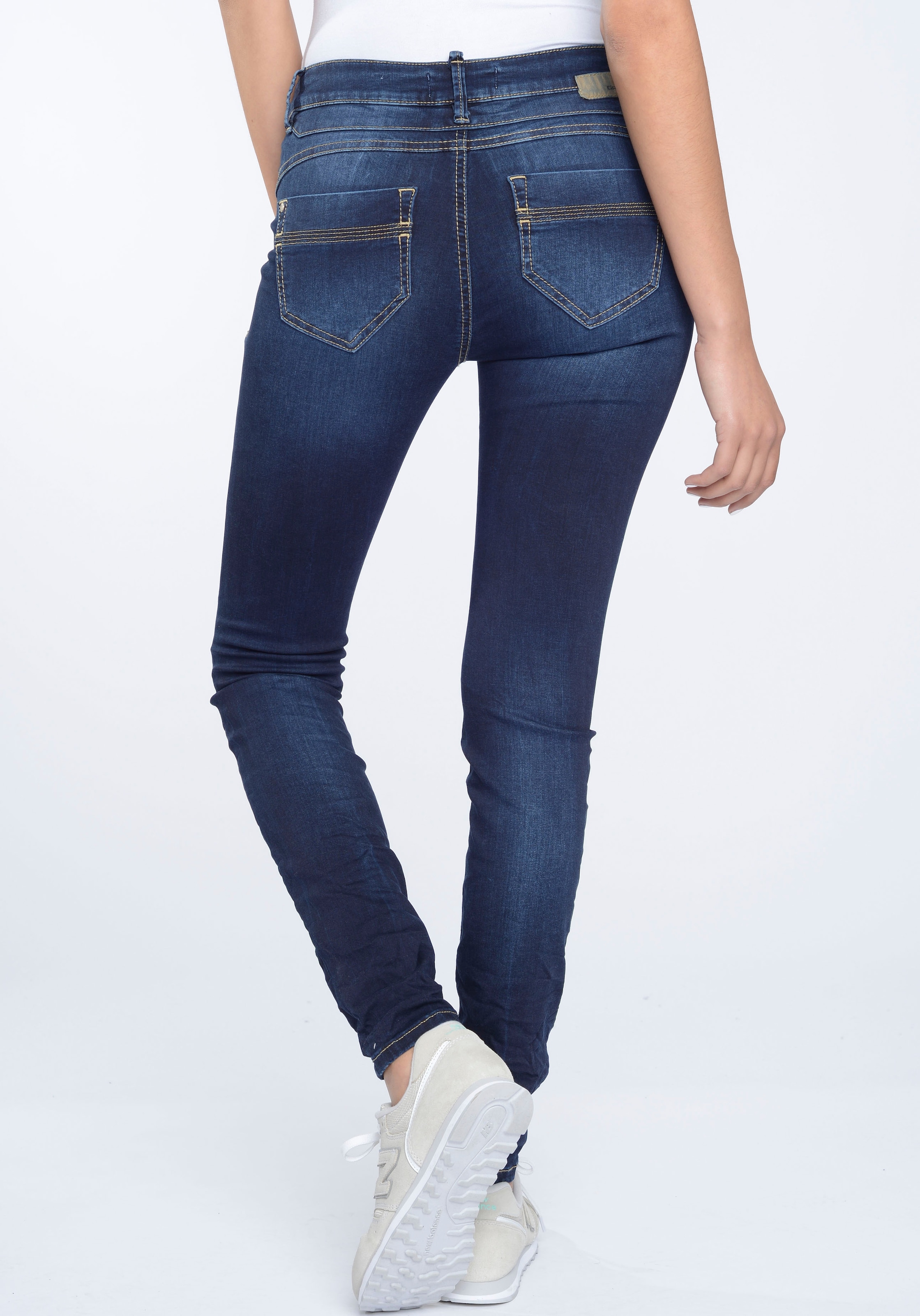 OTTO links GANG bei online Skinny-fit-Jeans mit gekreuzten »94Nele«, vorne Gürtelschlaufen