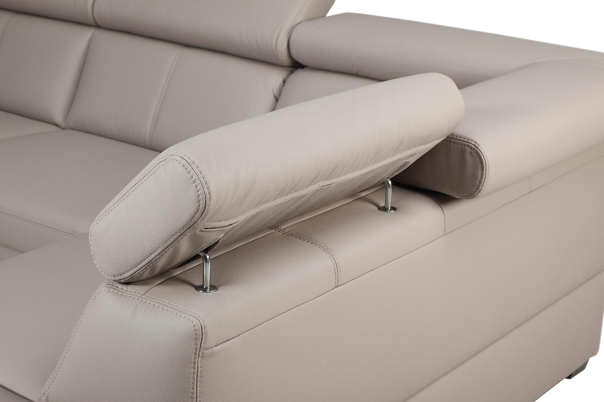 exxpo - sofa fashion Ecksofa »Salerno, klassisch modernes Funktionssofa, hoher Sitzkomfort, L-Form«, inkl. Kopf- und Armteilverstellung, wahlweise mit Bettfunktion