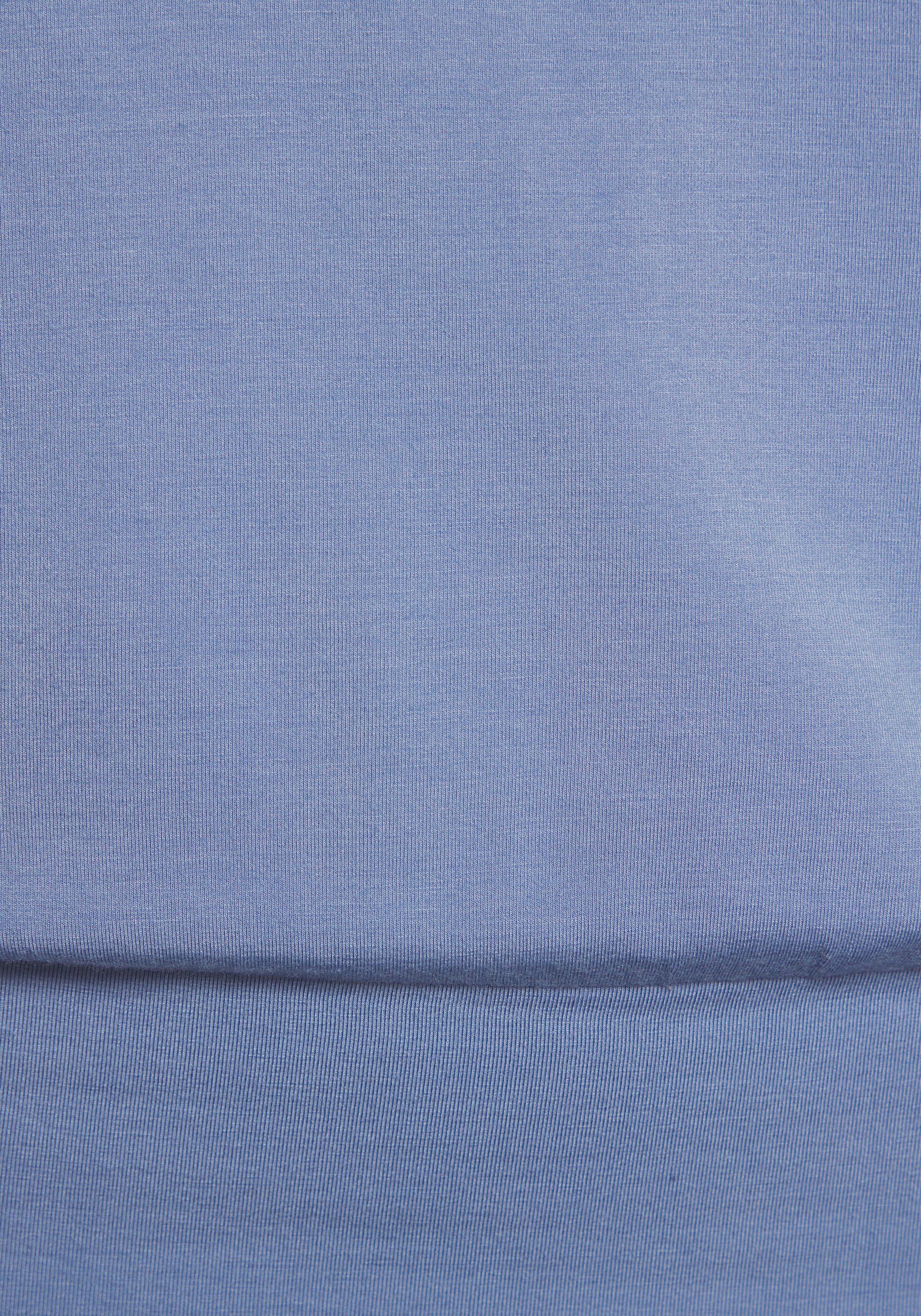 LASCANA Rundhalsshirt »mit variabler Ärmellänge«, aus weichem Viskose-Stretch