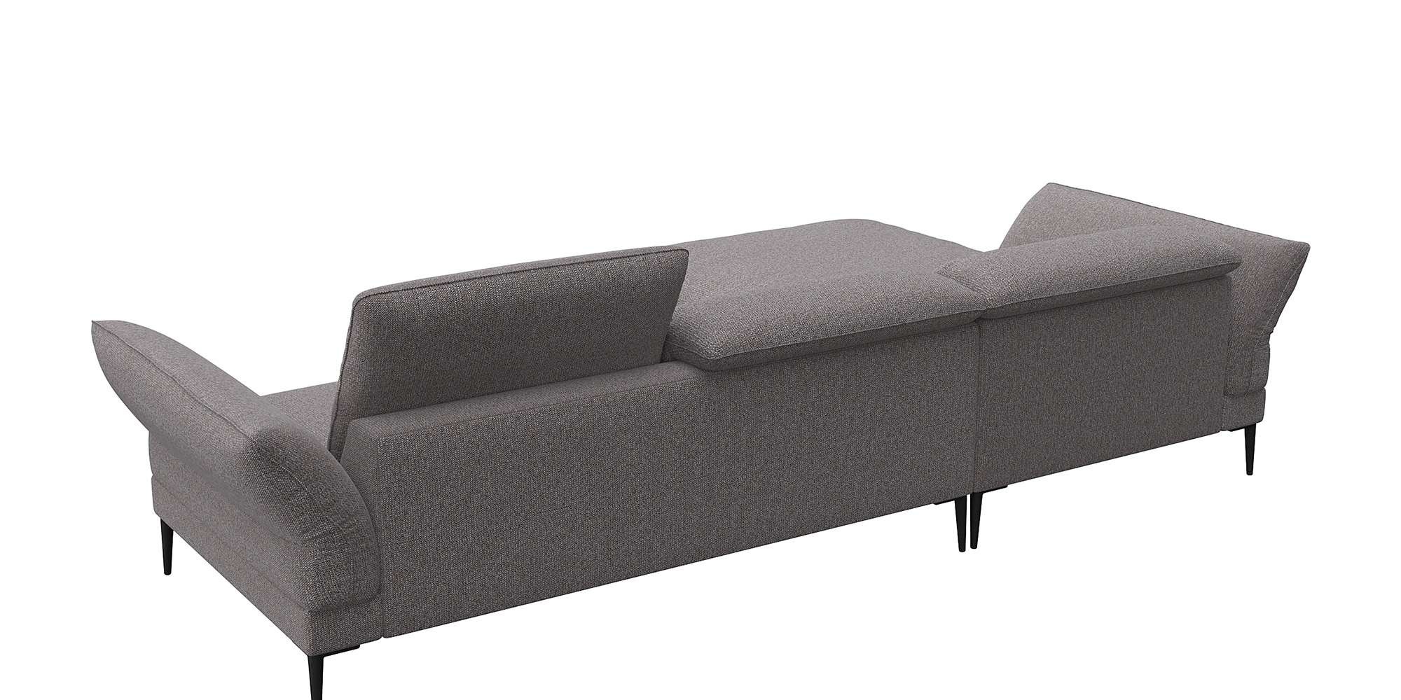 FLEXLUX Ecksofa »Salino, Funktionssofa mit Recamiere, Relaxsofa, Ecksofa«, Sofa mit Arm- und Kopfteil-Verstellungen, Kaltschaum & Stahl-Wellen