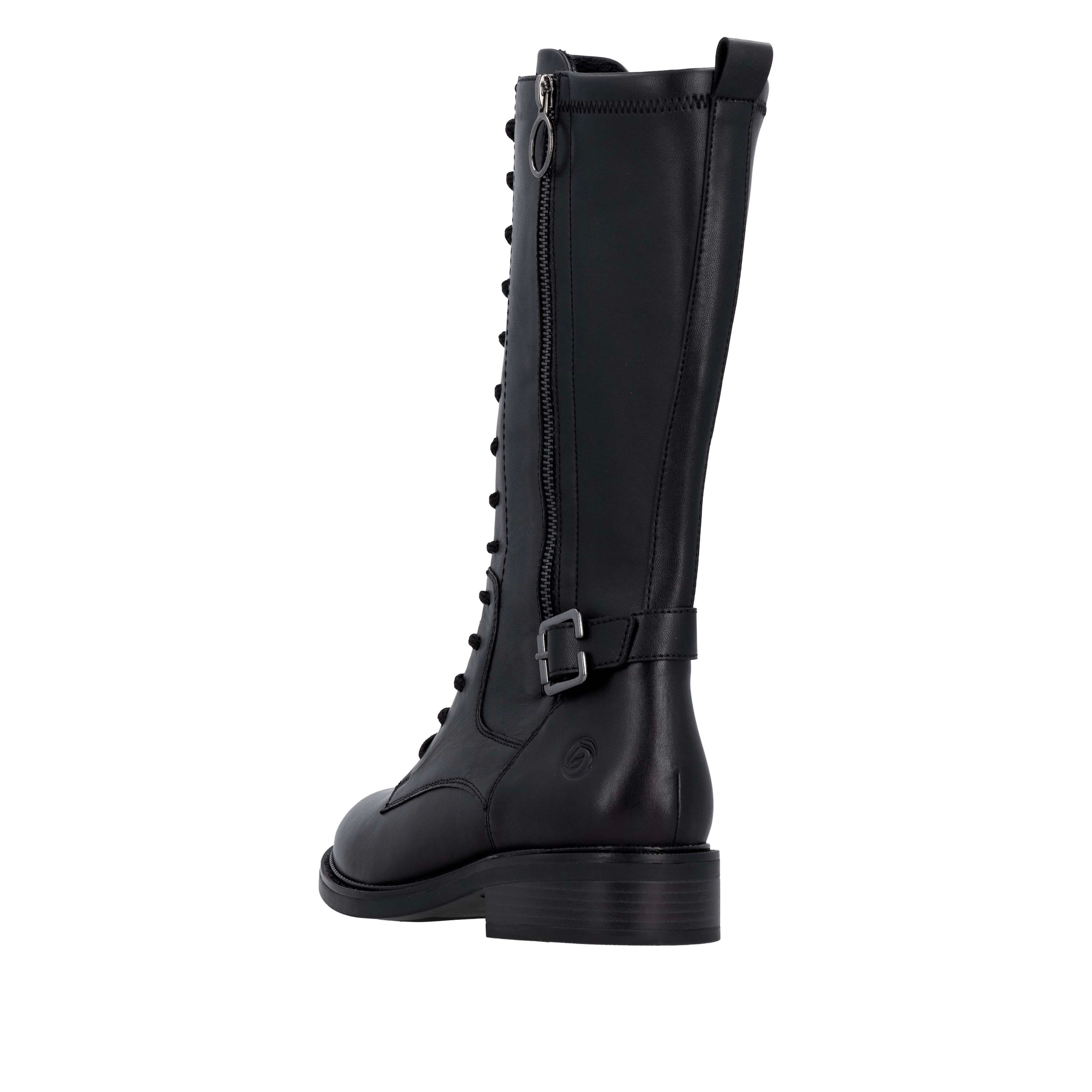 Remonte Schnürstiefel  Stiefel mit Reißverschluss und Zierschnalle
