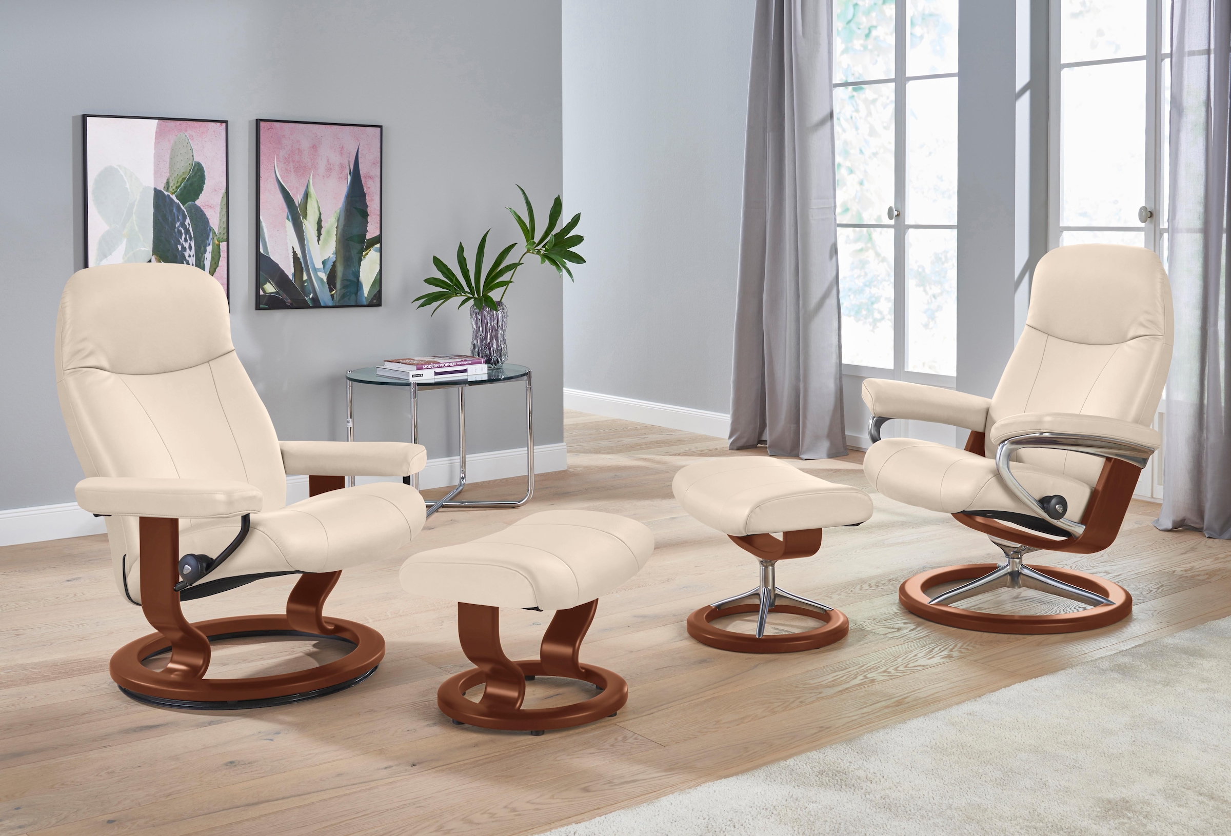 Stressless® Relaxsessel »Garda«, mit Classic Base, Größe M, Gestell Braun