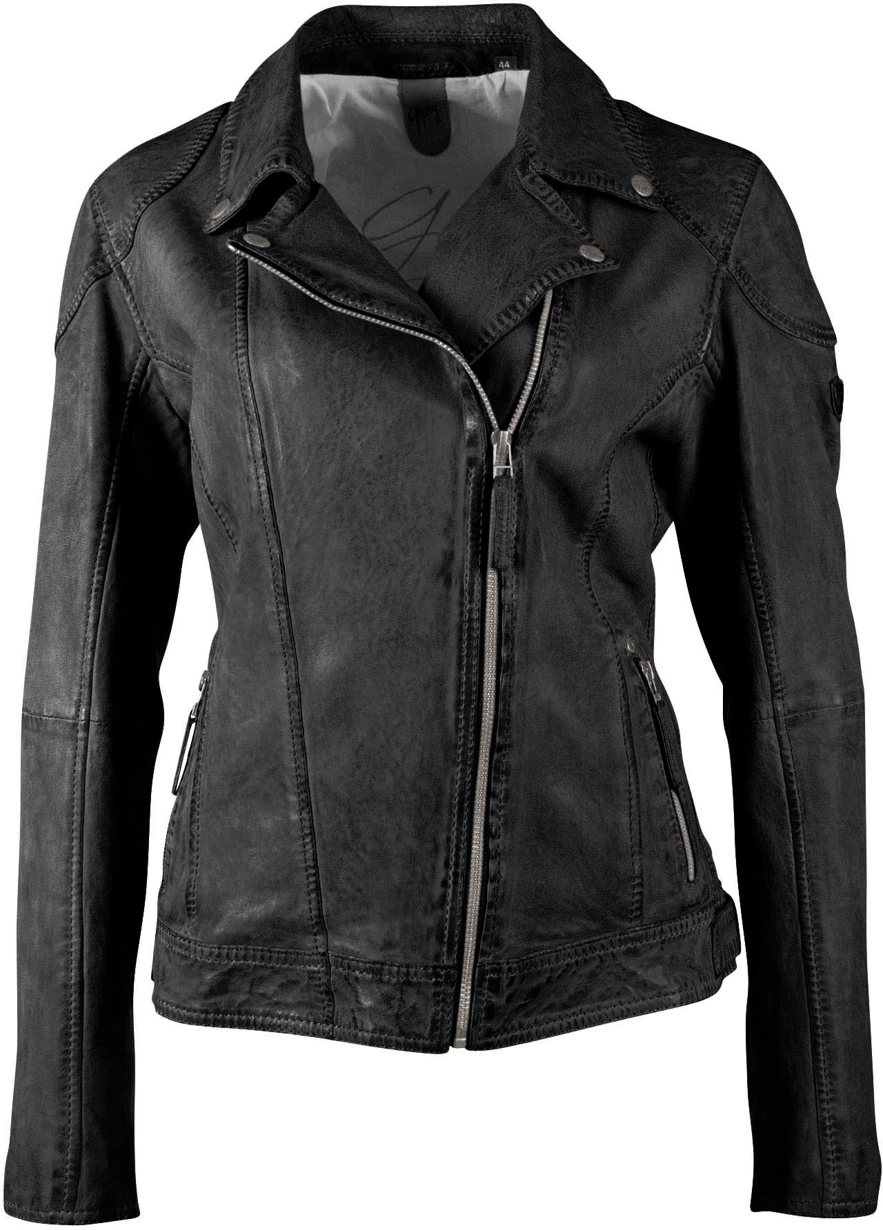 Gipsy Lederjacke »Shakee«, im Biker-Look aus hochwertigem Lammnappaleder