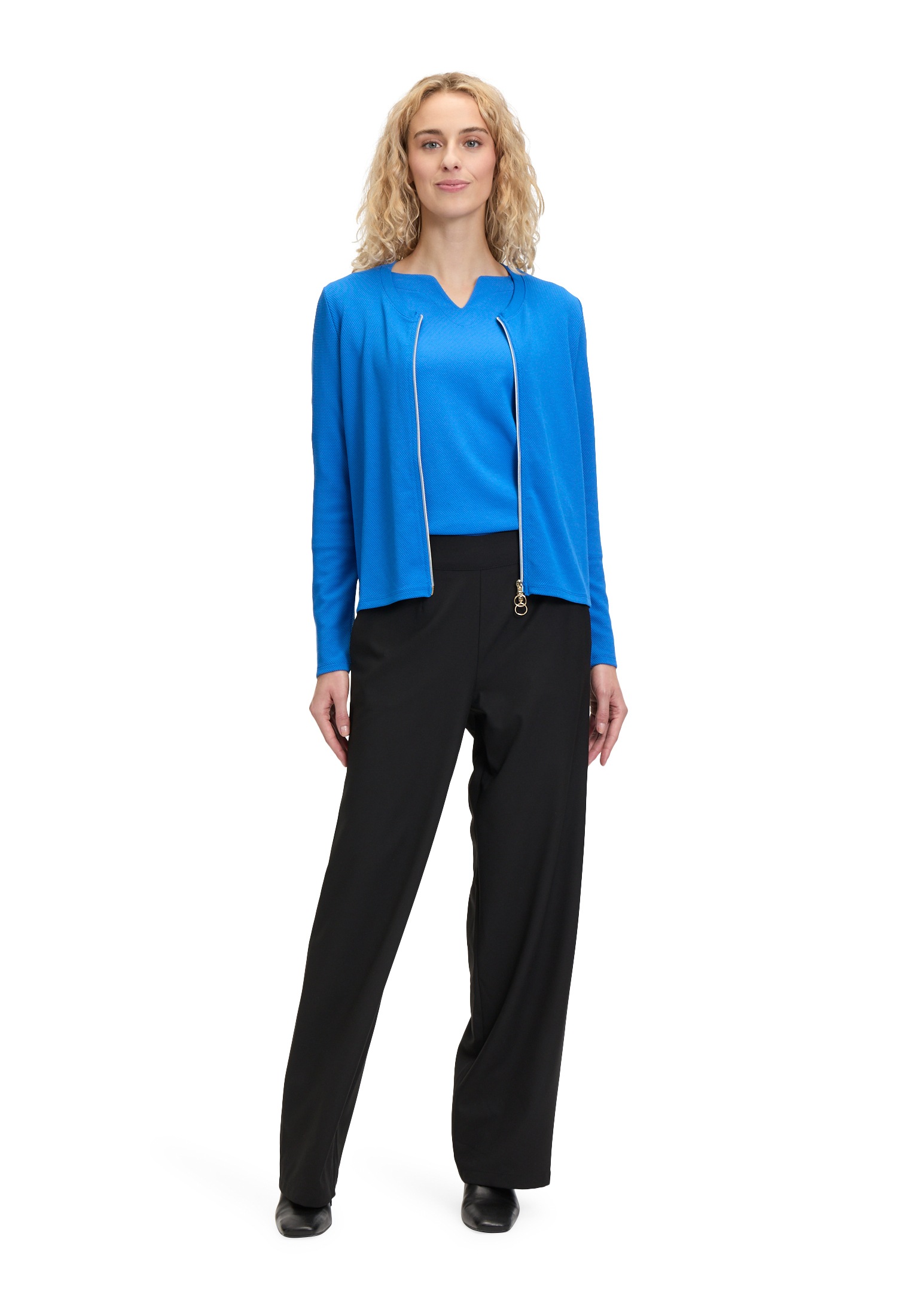 Betty Barclay Langarmshirt »Shirtjacke mit Reißverschluss«
