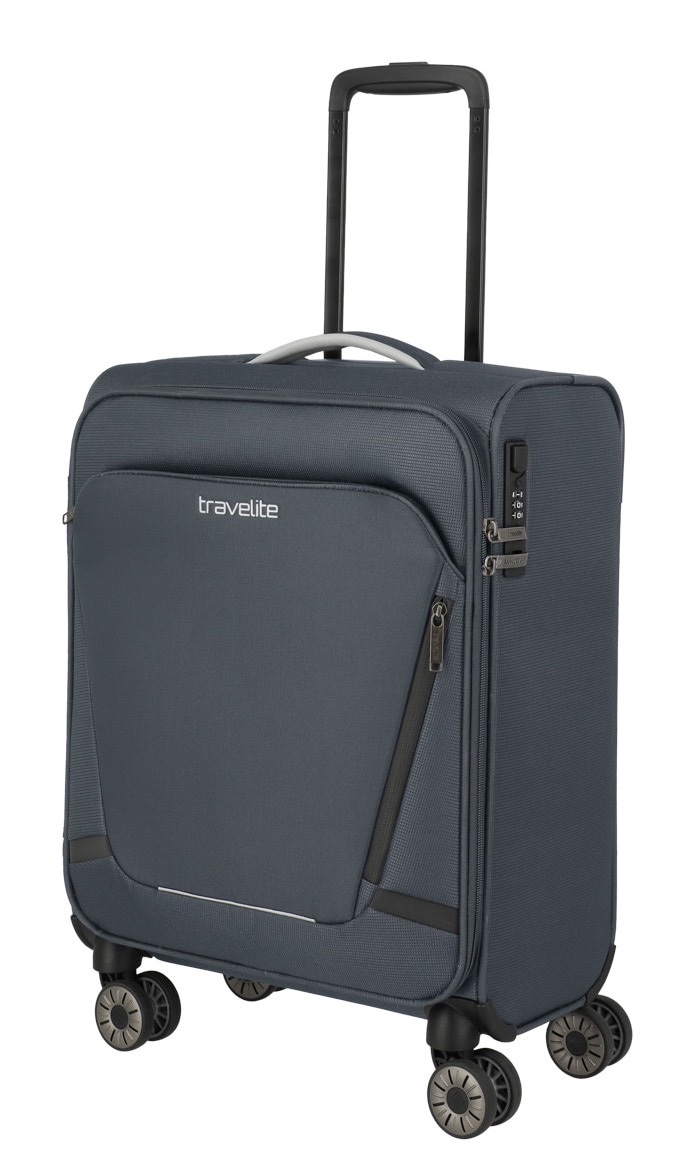 travelite Handgepäck-Trolley »JETPACK Multi Light 4 Cabin, konzipiert für Condor & Ryanair« 37 l 4 Rollen Weichgepäck-Koffer Handgepäck für die meisten gängigen Airlines