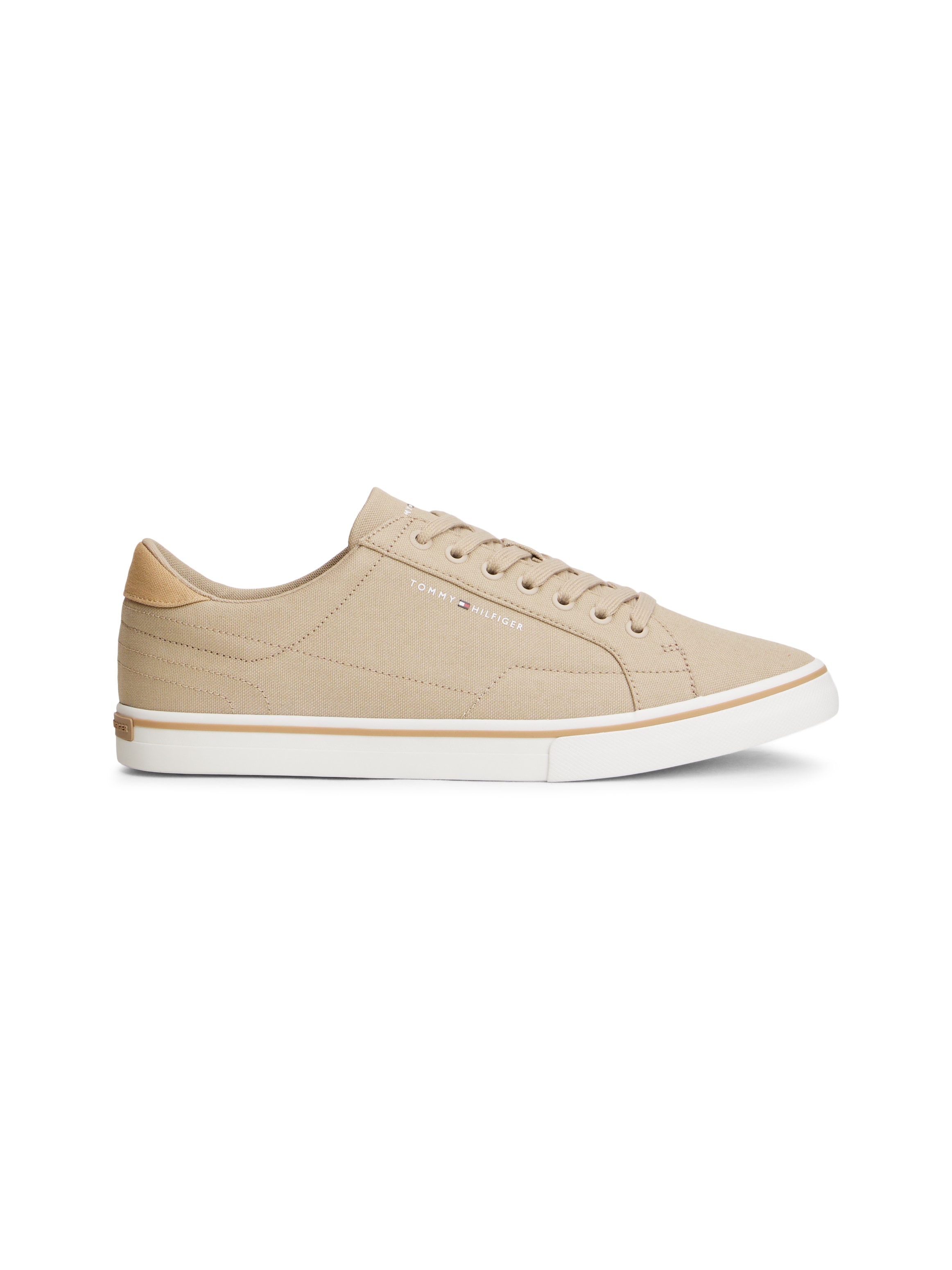 Tommy Hilfiger Sneaker »VULC CORE LONG LACE«  Freizeitschuh, Halbschuh, Schnürschuh mit Kontrastbesatz an der Ferse