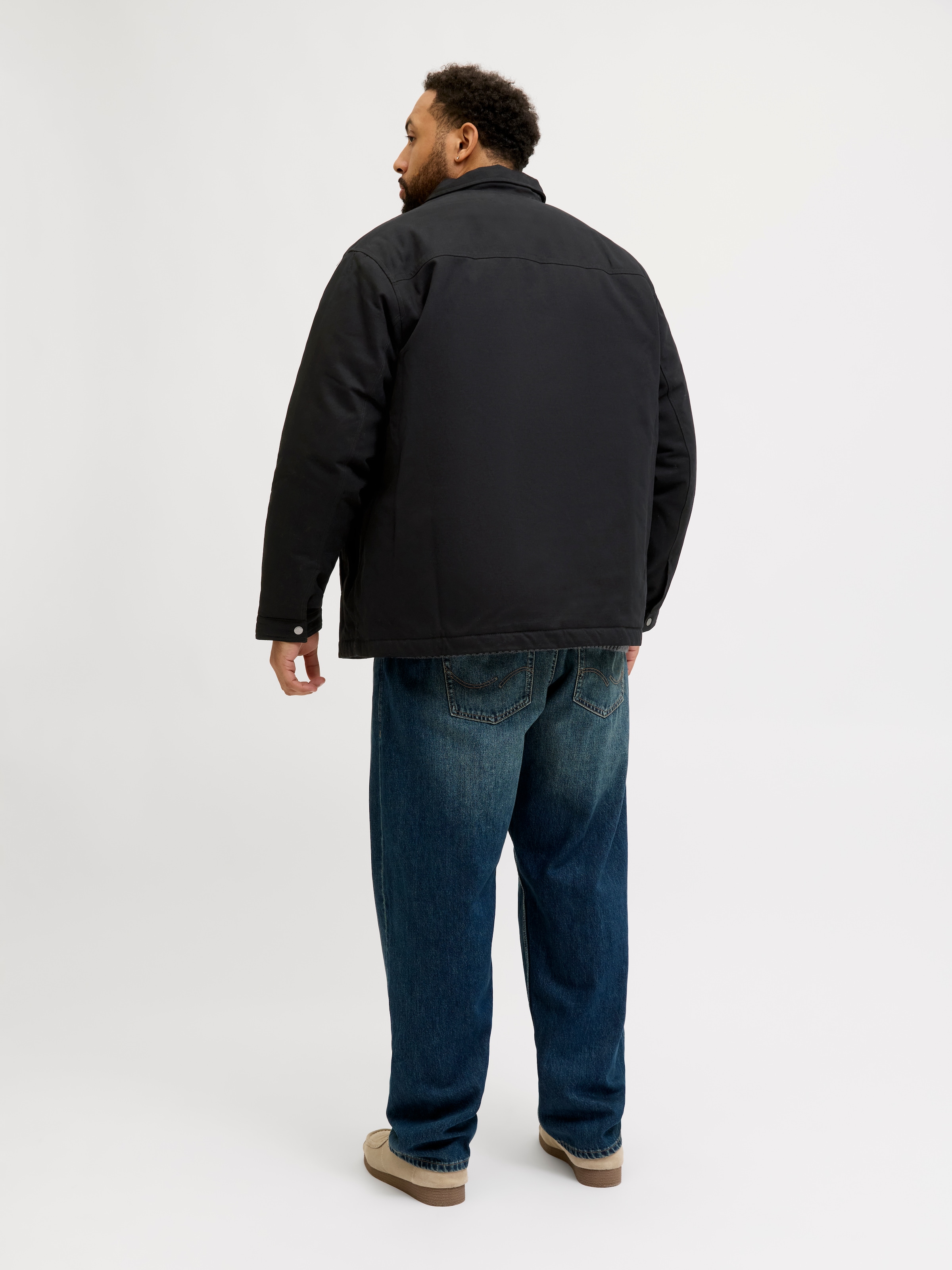 Jack & Jones PlusSize Outdoorjacke »JJEDOVER WORKER JACKET SN PLS«, ohne Kapuze