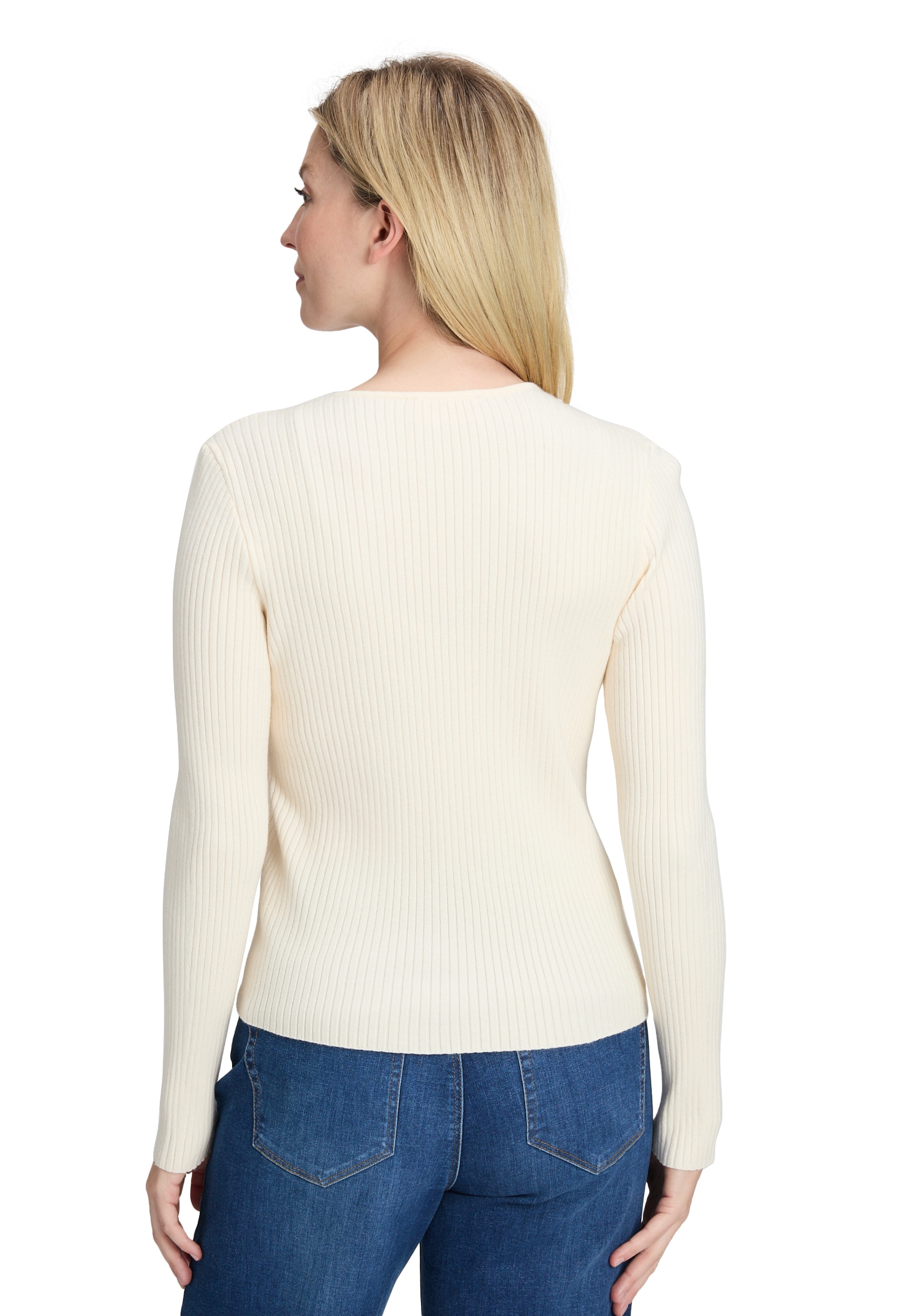 Betty Barclay Rundhalspullover »Feinstrickpullover mit Rippenstruktur«
