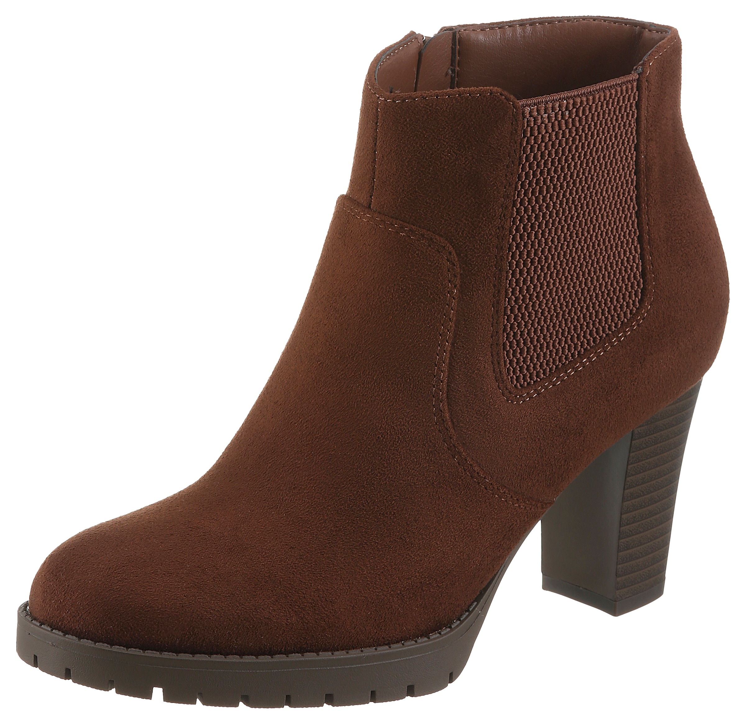 Aniston SHOES Stiefelette  Ankleboots mit seitlichem Stretcheinsatz