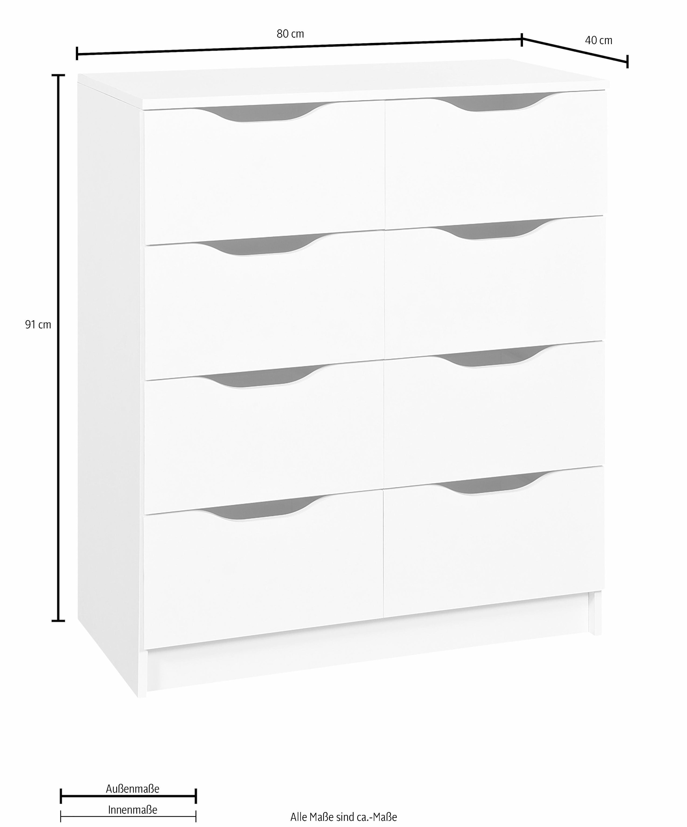 Home affaire Kommode »Westphalen«, Breite 80 cm