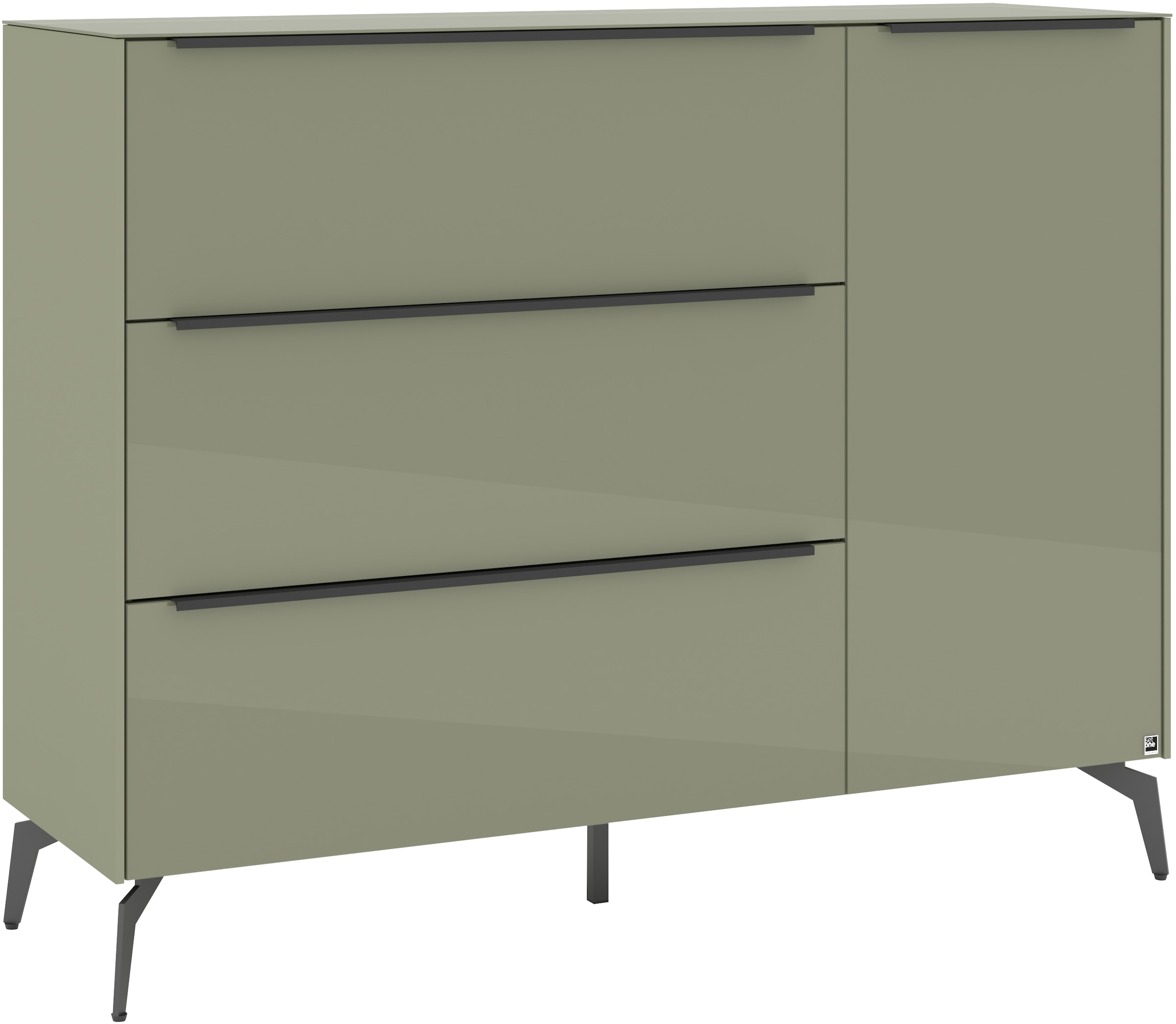 set one by Musterring Sideboard »Reno« 1 Stk. tlg. Mit Winkelfuß in diversen Farben, 109 cm Höhe & Farbauswahl