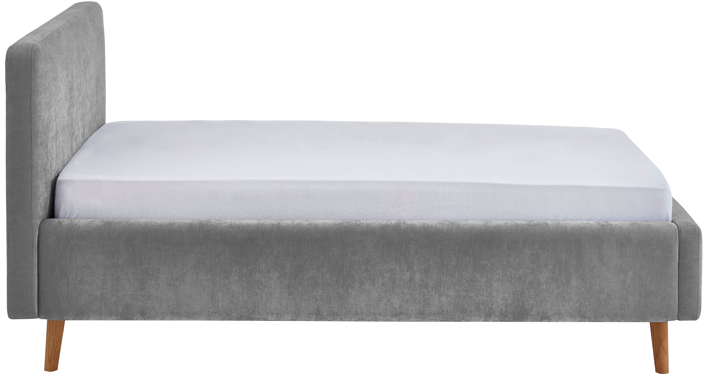 meise.möbel Polsterbett »Polsterbett MATTIS, Bett wahlweise mit Bettkasten, Webstoff« Liegeflächen: 120x200cm, 140x200cm, 160x200cm & 180x200cm