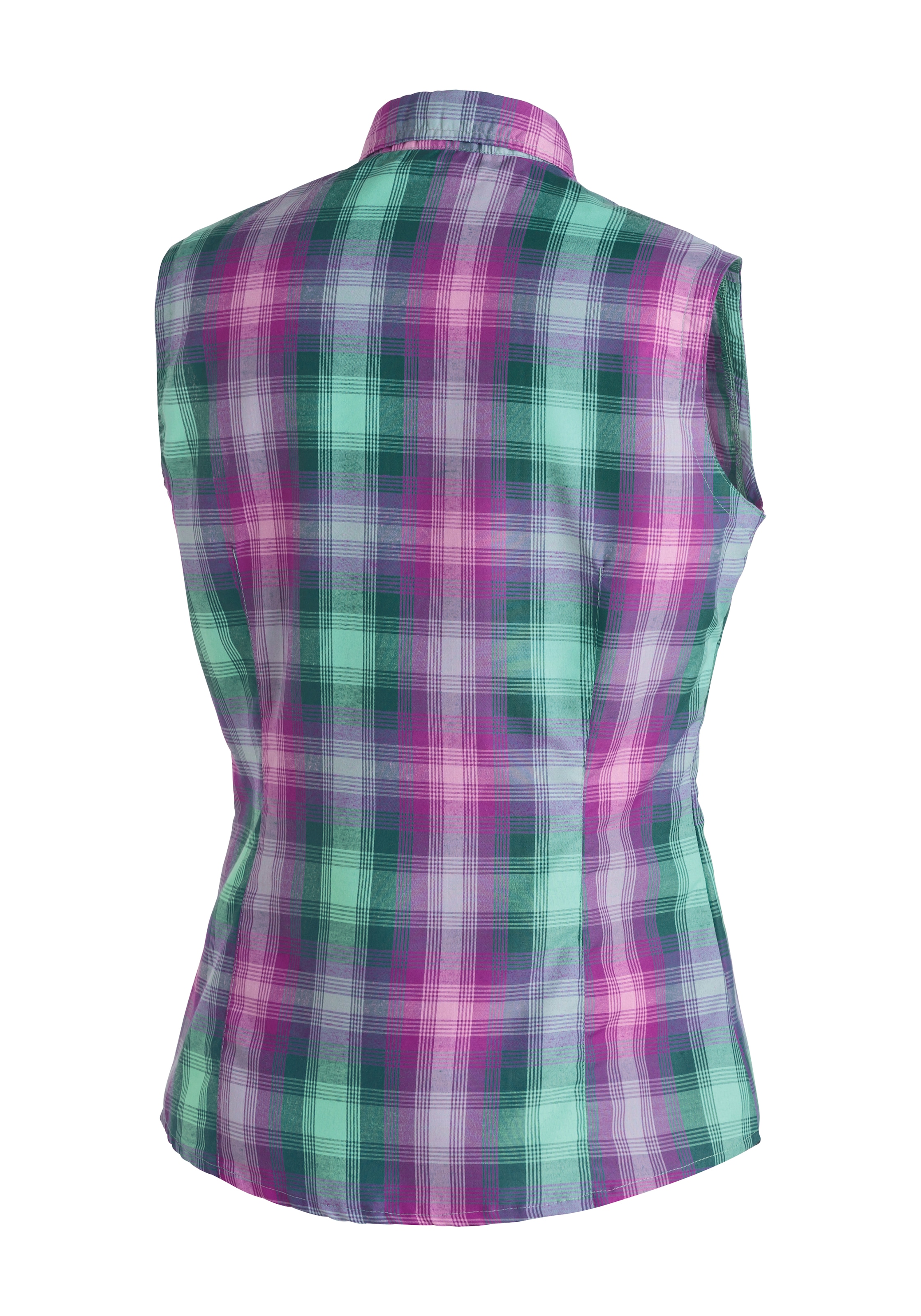 Maier Sports Funktionsbluse »Paloma« ärmellose Damen Bluse, sommerliches Blusen-Shirt, Karobluse, Reg. Fit