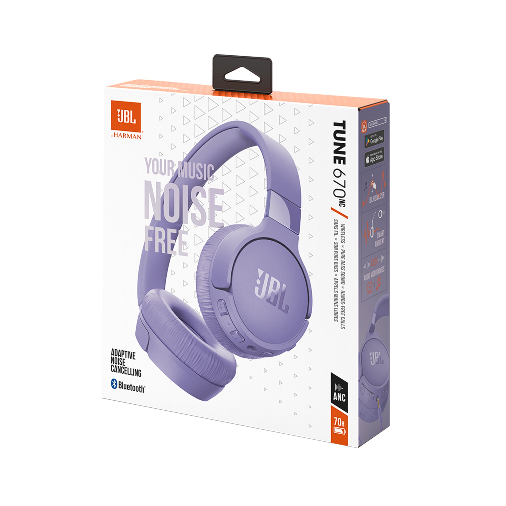 JBL Bluetooth-Kopfhörer »Tune 670NC«, A2DP Bluetooth, Adaptive Noise-Cancelling