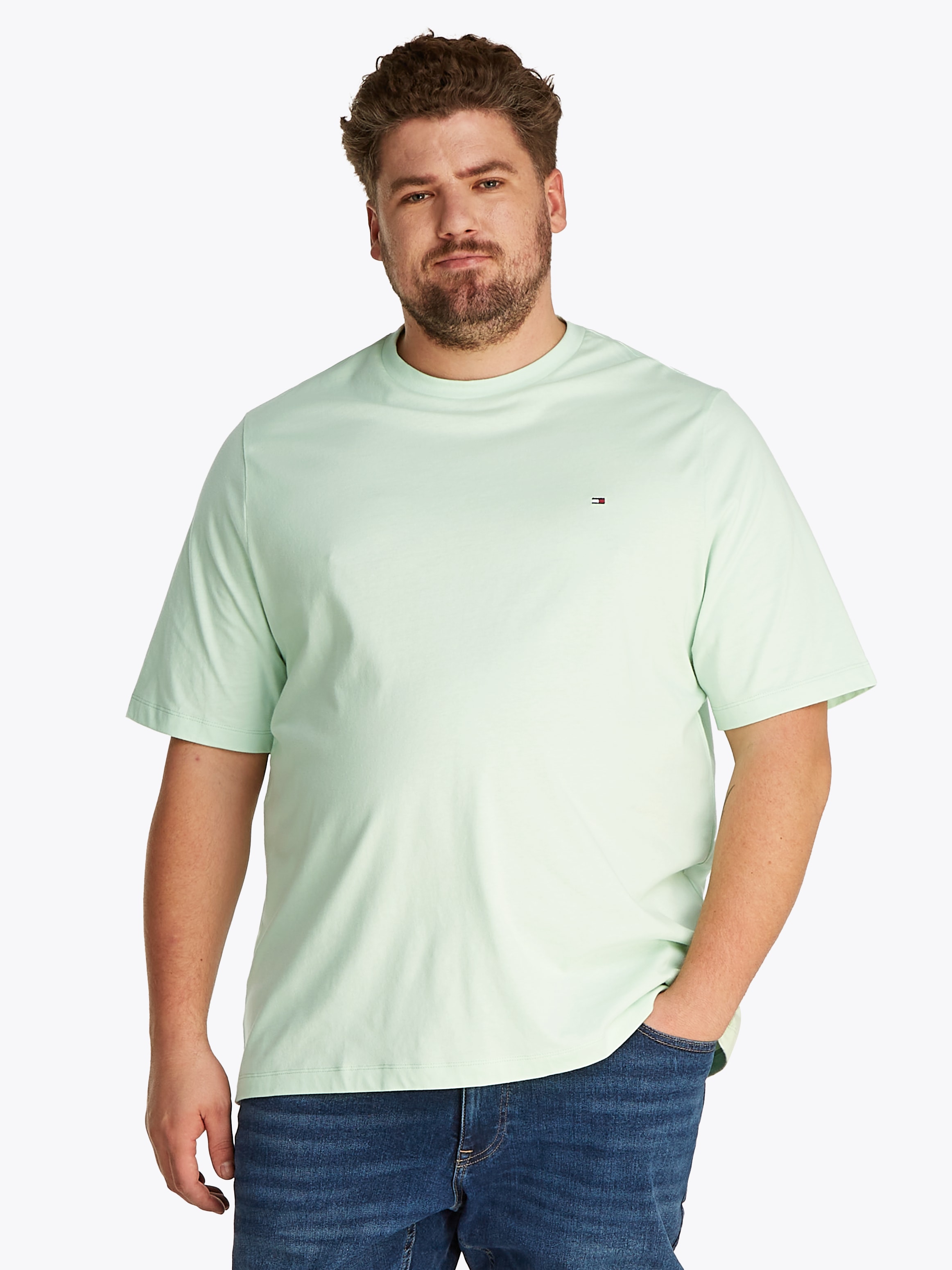 TOMMY HILFIGER Big & Tall T-Shirt »BT-ESSENTIAL REG FIT SOLID TEE-B«, Große Größen