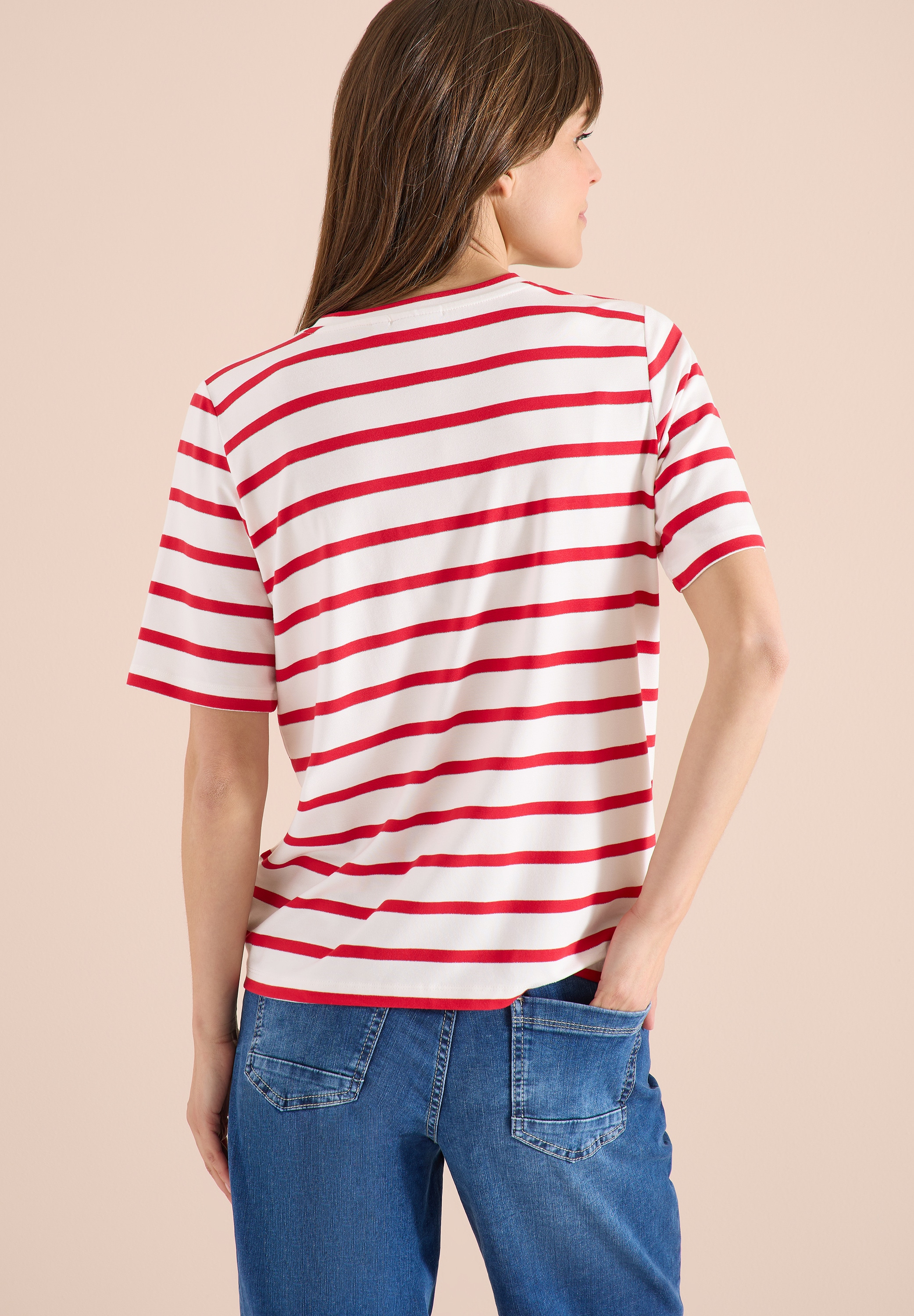 Cecil T-Shirt mit Streifen Muster